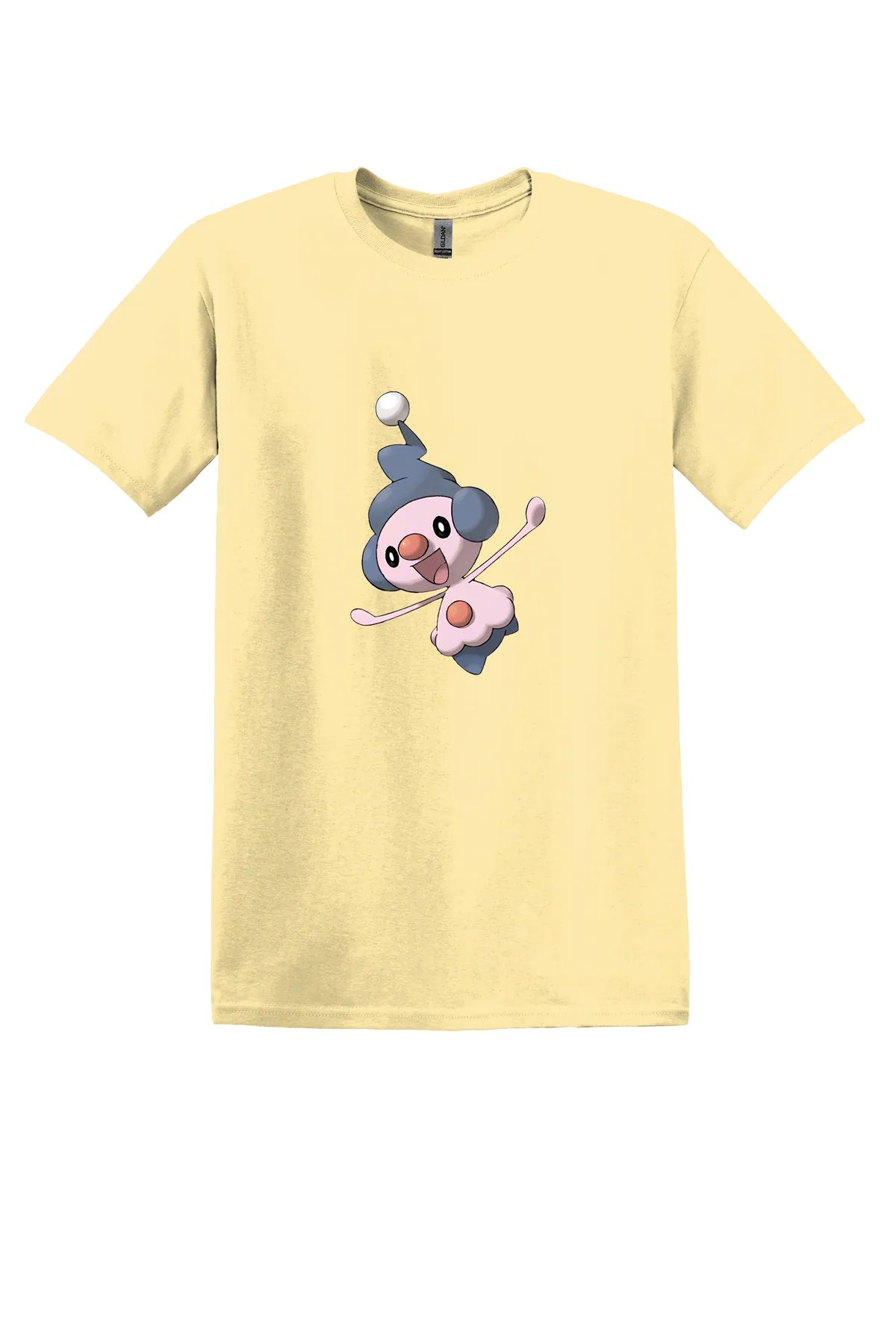 Pokemon Mime Jr Tee, Yellow Haze, front print