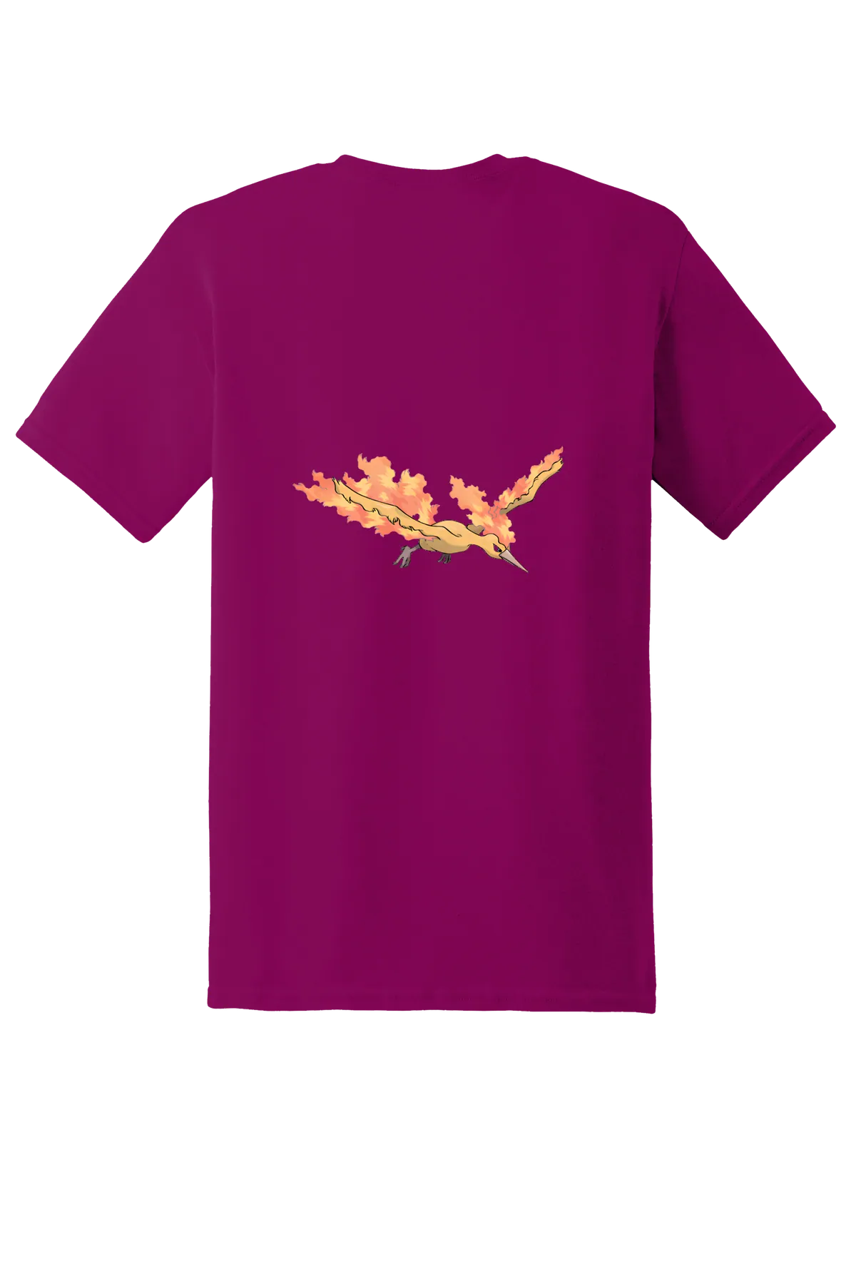 Pokemon Moltres Tee, Berry, back print