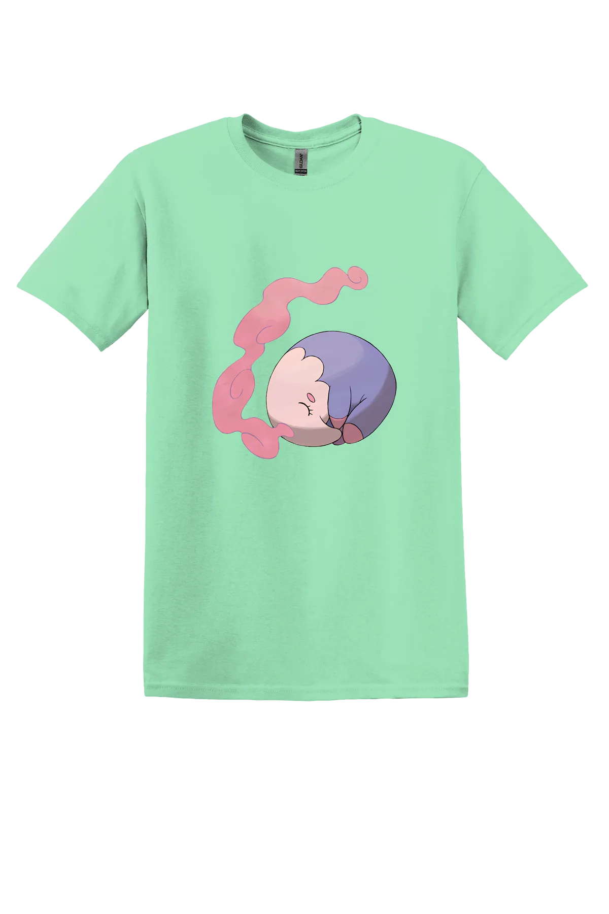 Pokemon Musharna Tee, Mint Green, front print
