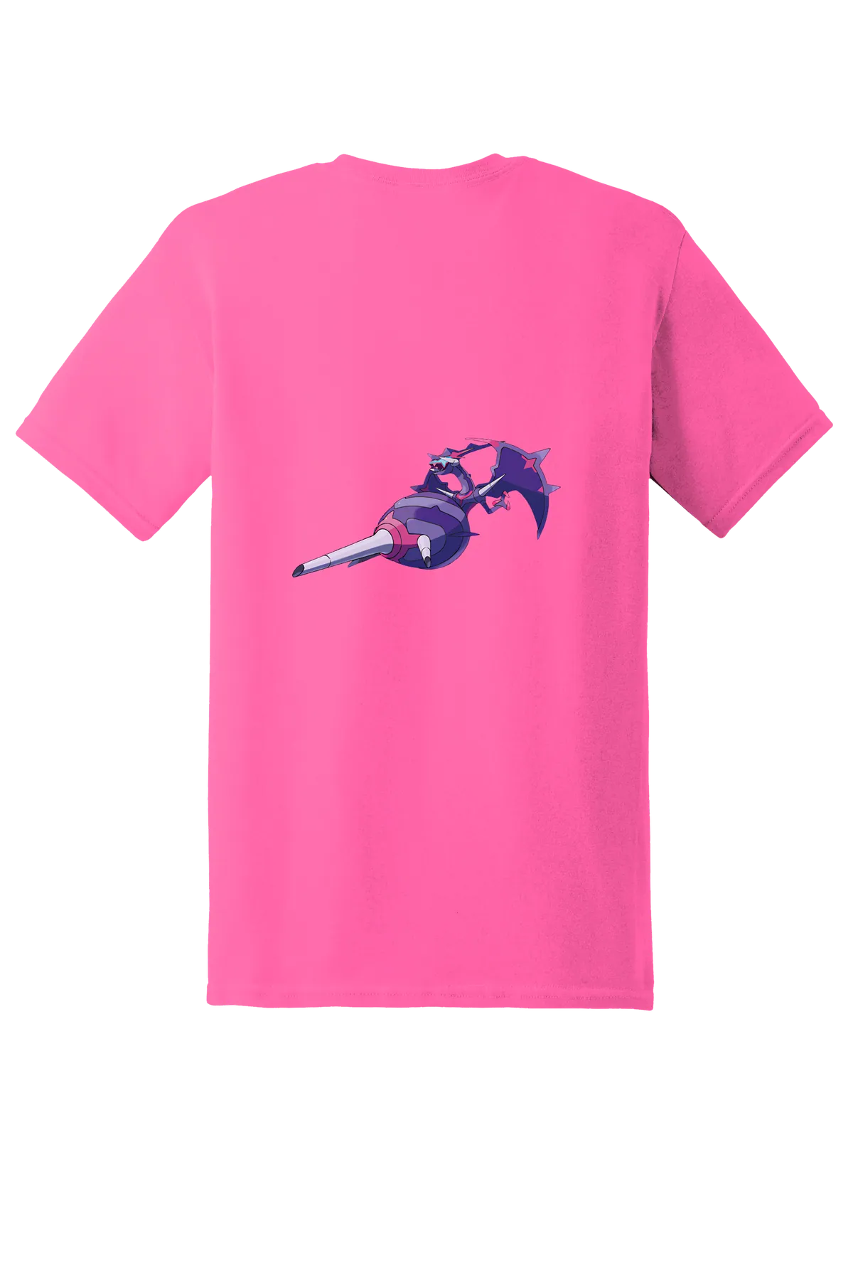 Pokemon Naganadel Tee, Safety Pink, back print