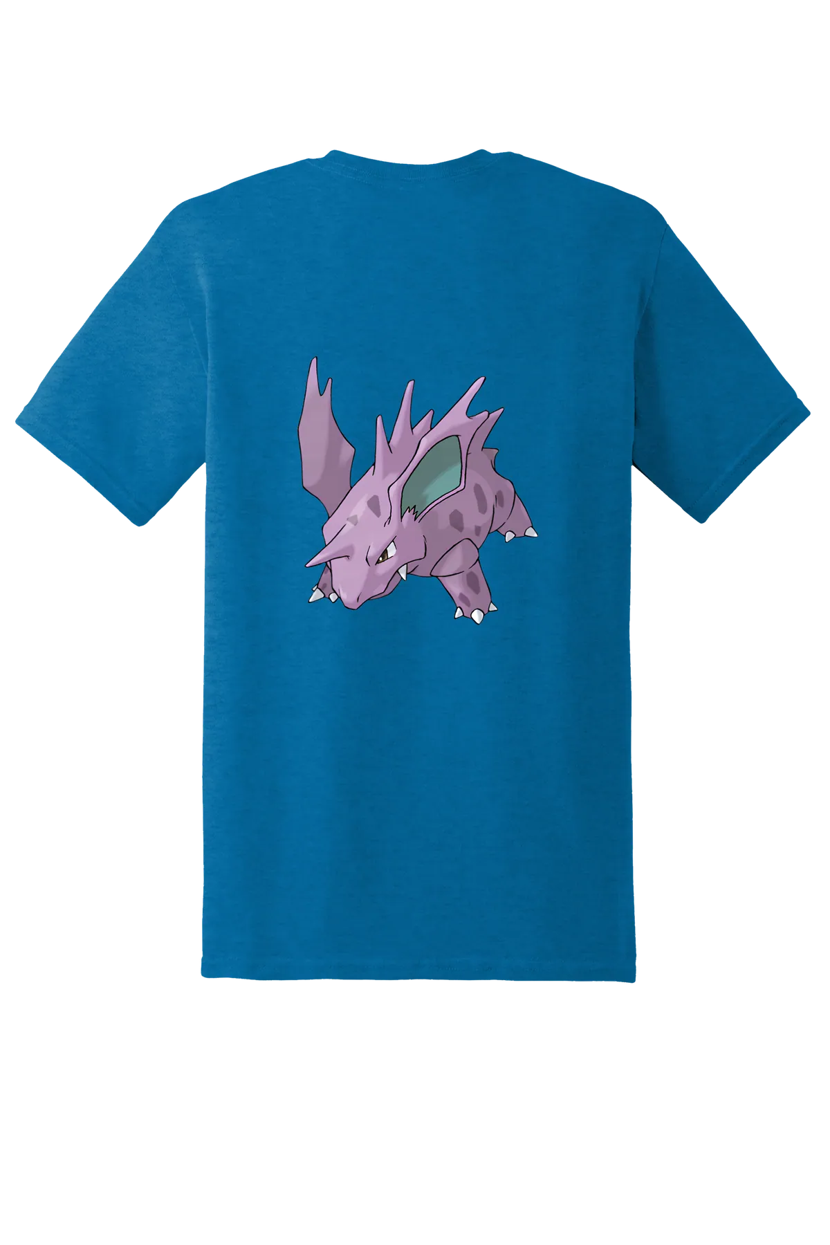 Pokemon Nidorino Tee, Antique Sapphire, back print
