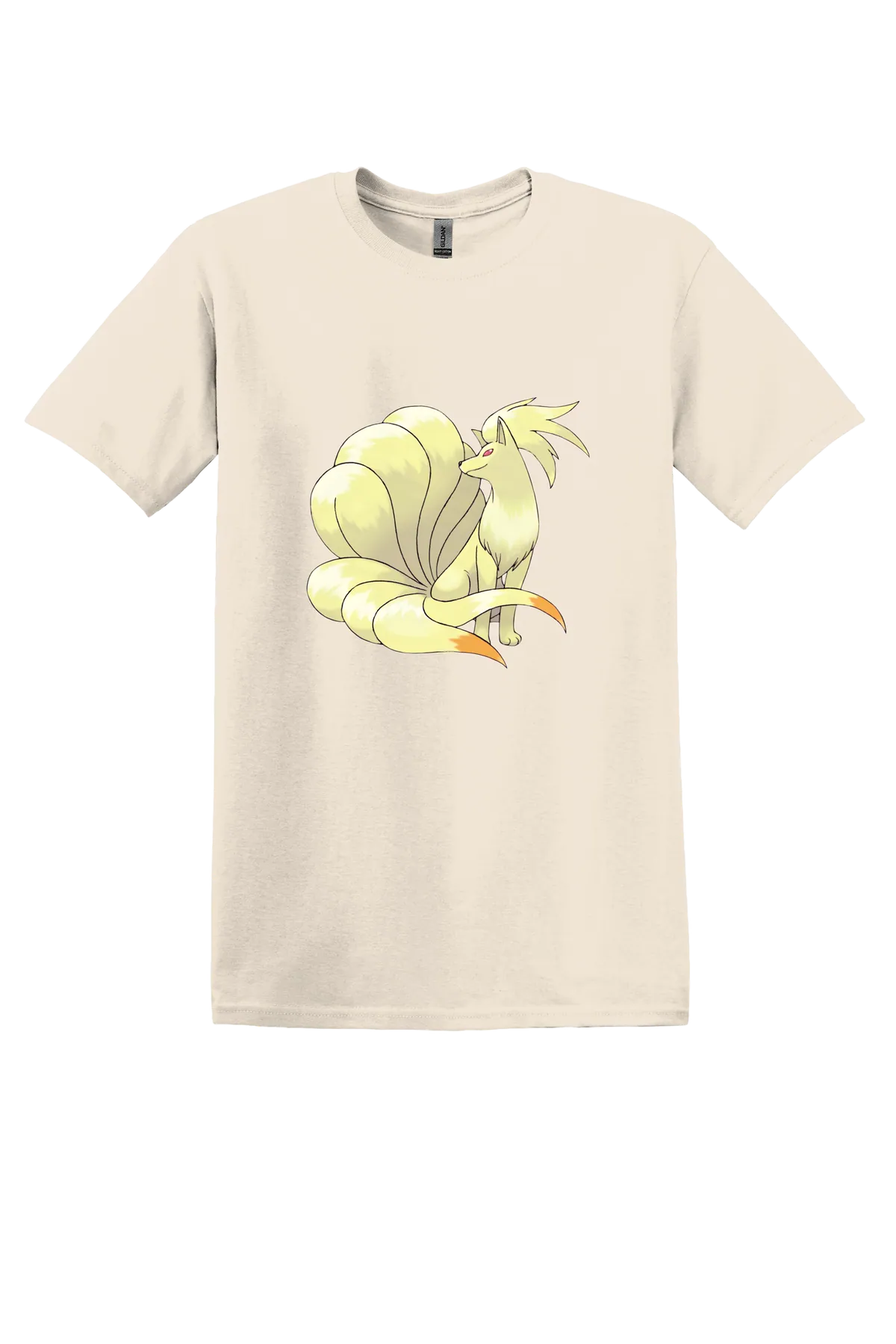 Pokemon Ninetales Tee, Natural, front print
