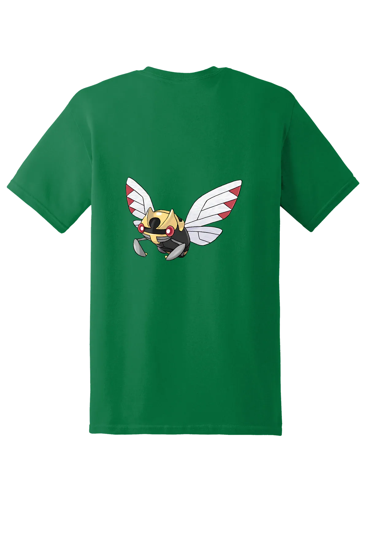 Pokemon Ninjask Tee, Turf Green, back print