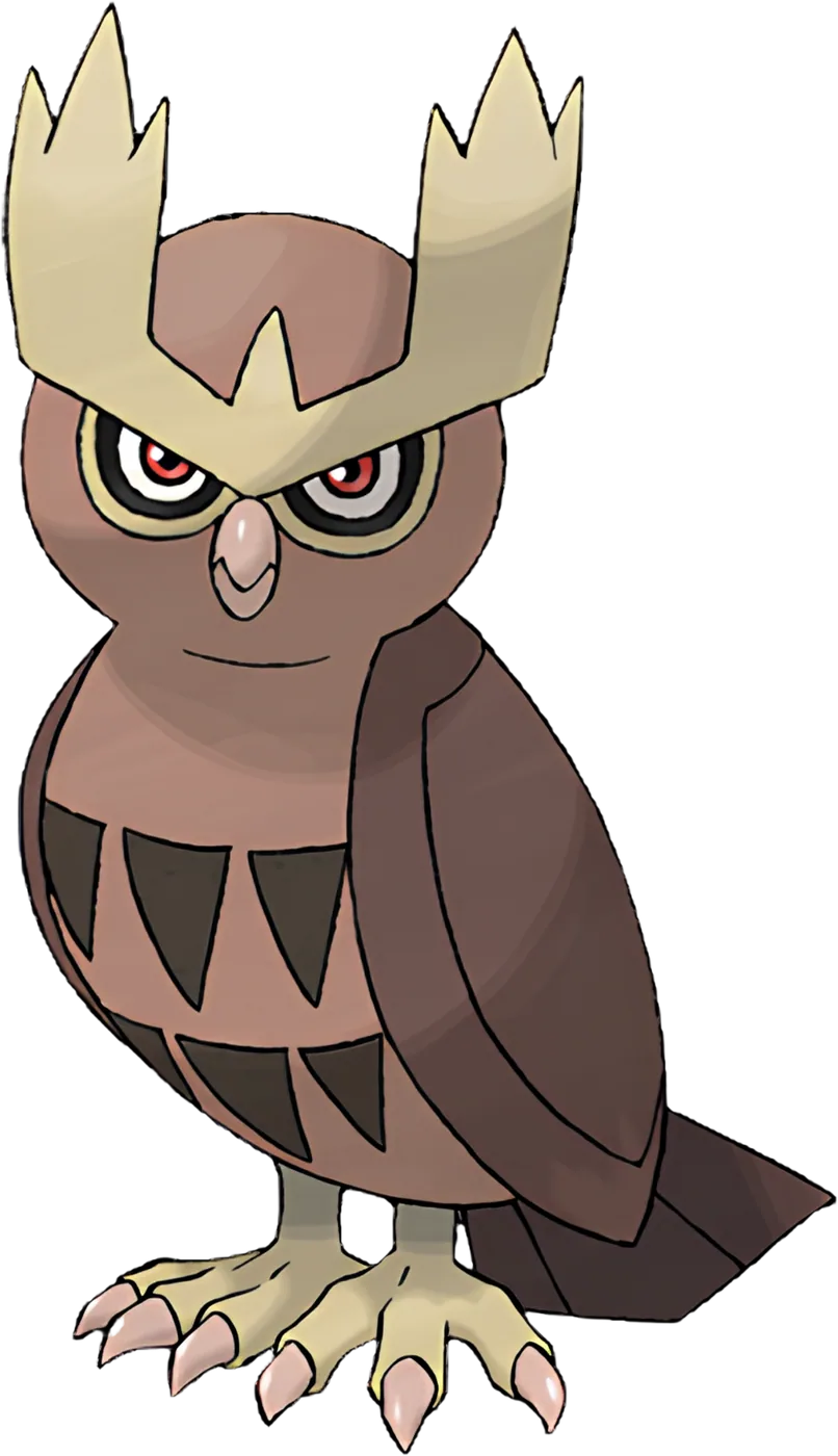 Pokemon Noctowl Tee, artwork, front print