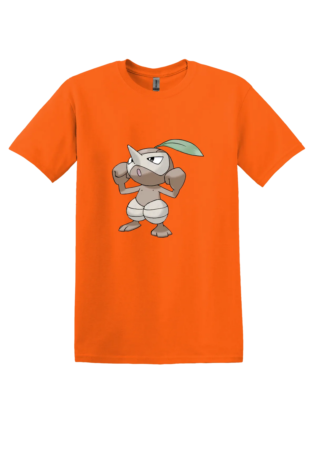 Pokemon Nuzleaf Tee, Orange, front print
