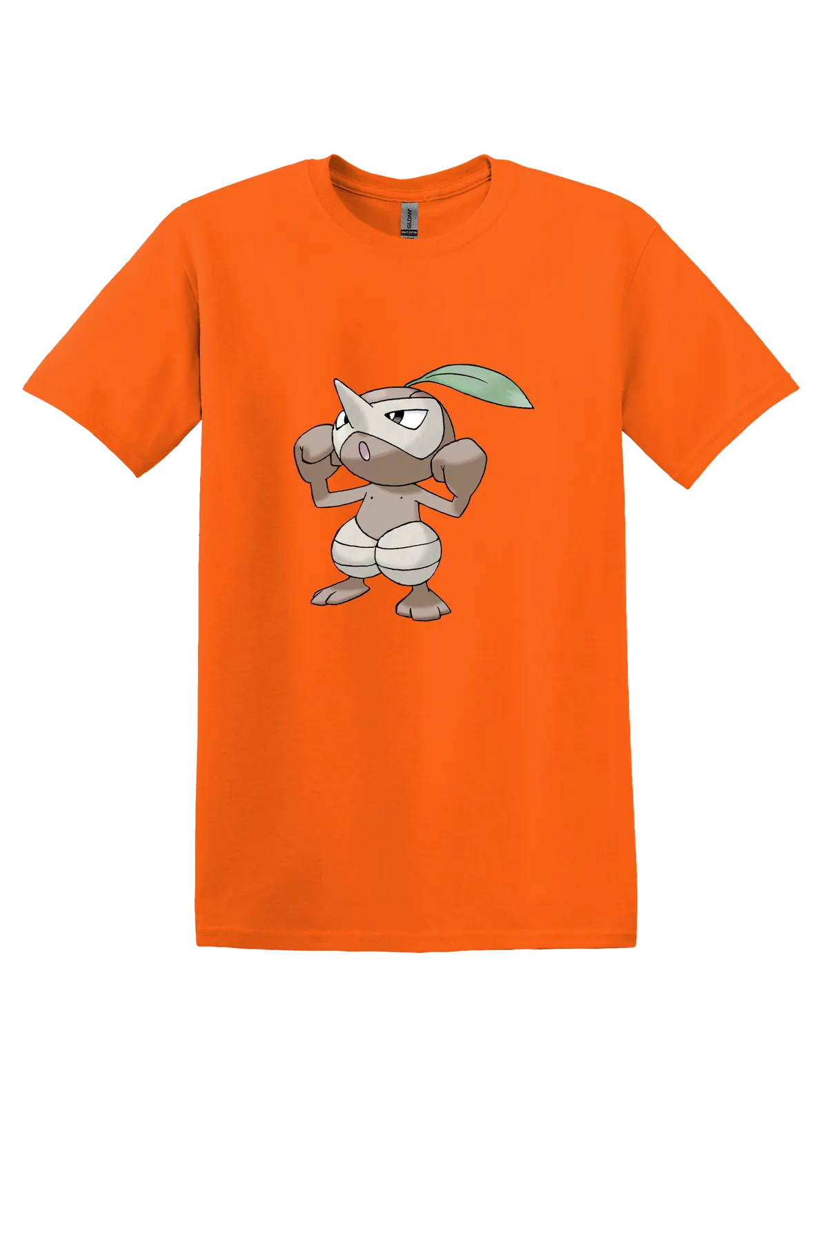 Pokemon Nuzleaf Tee, Orange, front print