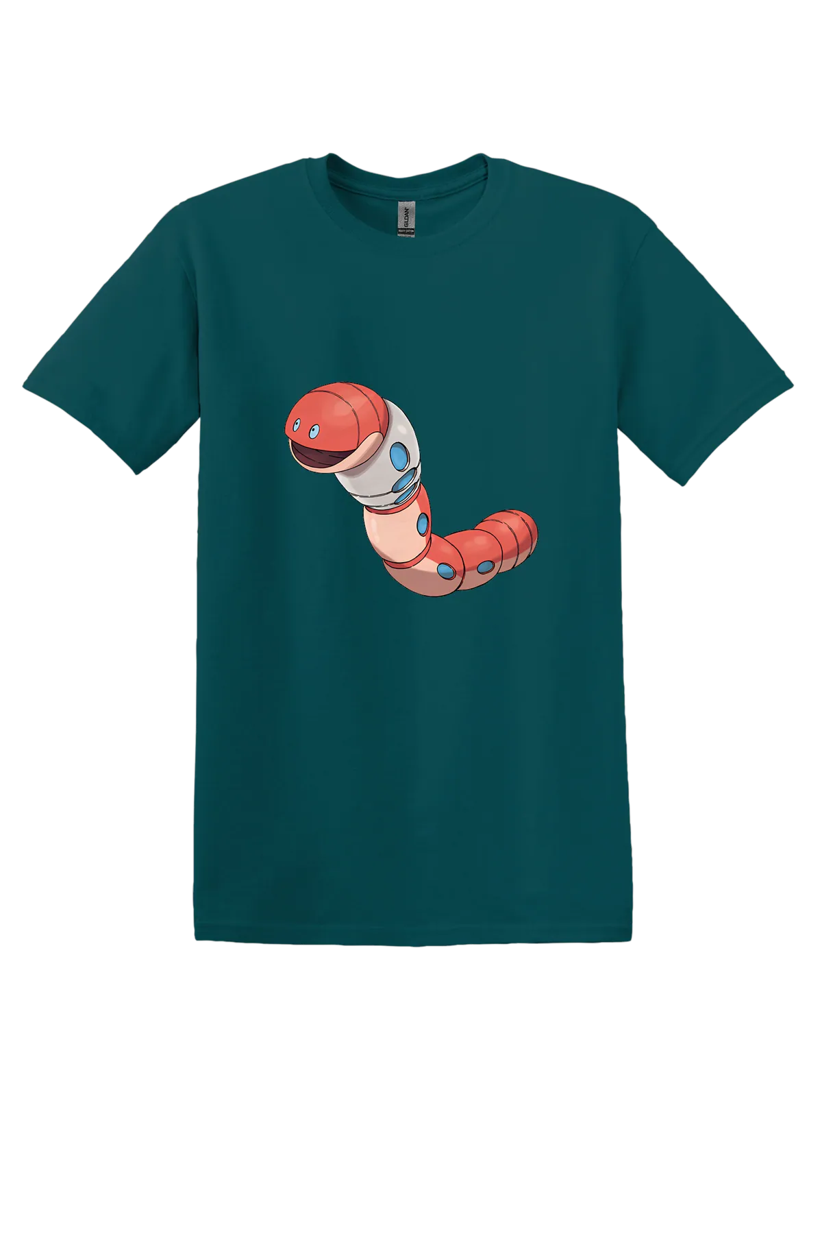 Pokemon Orthworm Tee, Fan Marine Green, front print