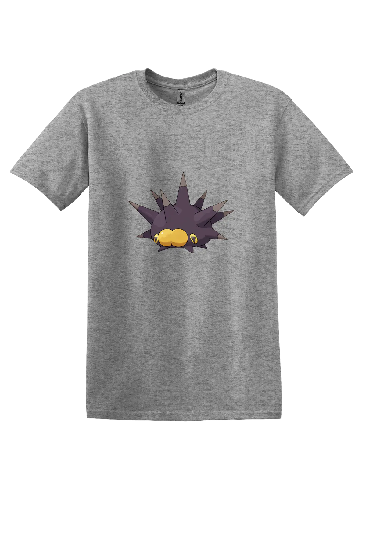 Pokemon Pincurchin Tee, Graphite Heather, front print