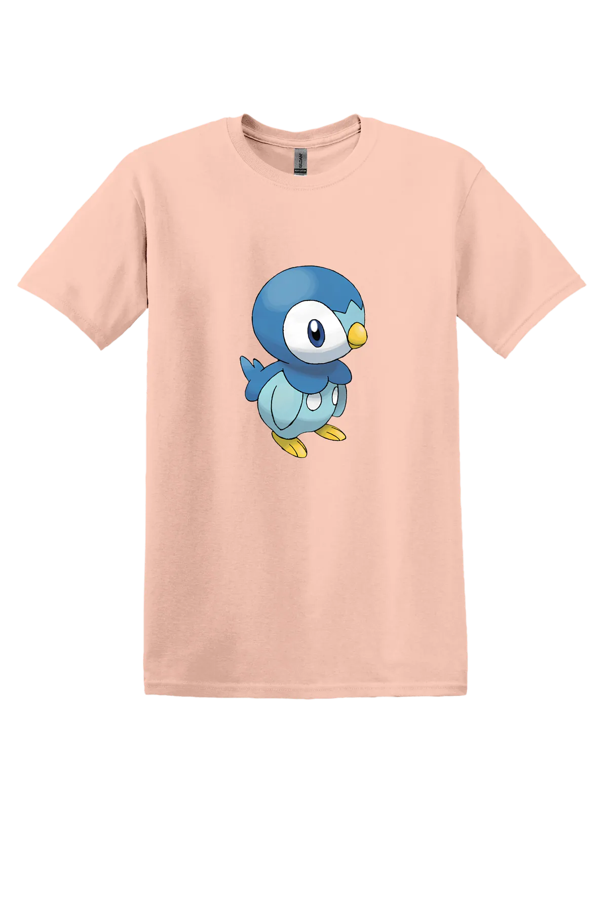 Pokemon Piplup Tee, Dusty Rose, front print