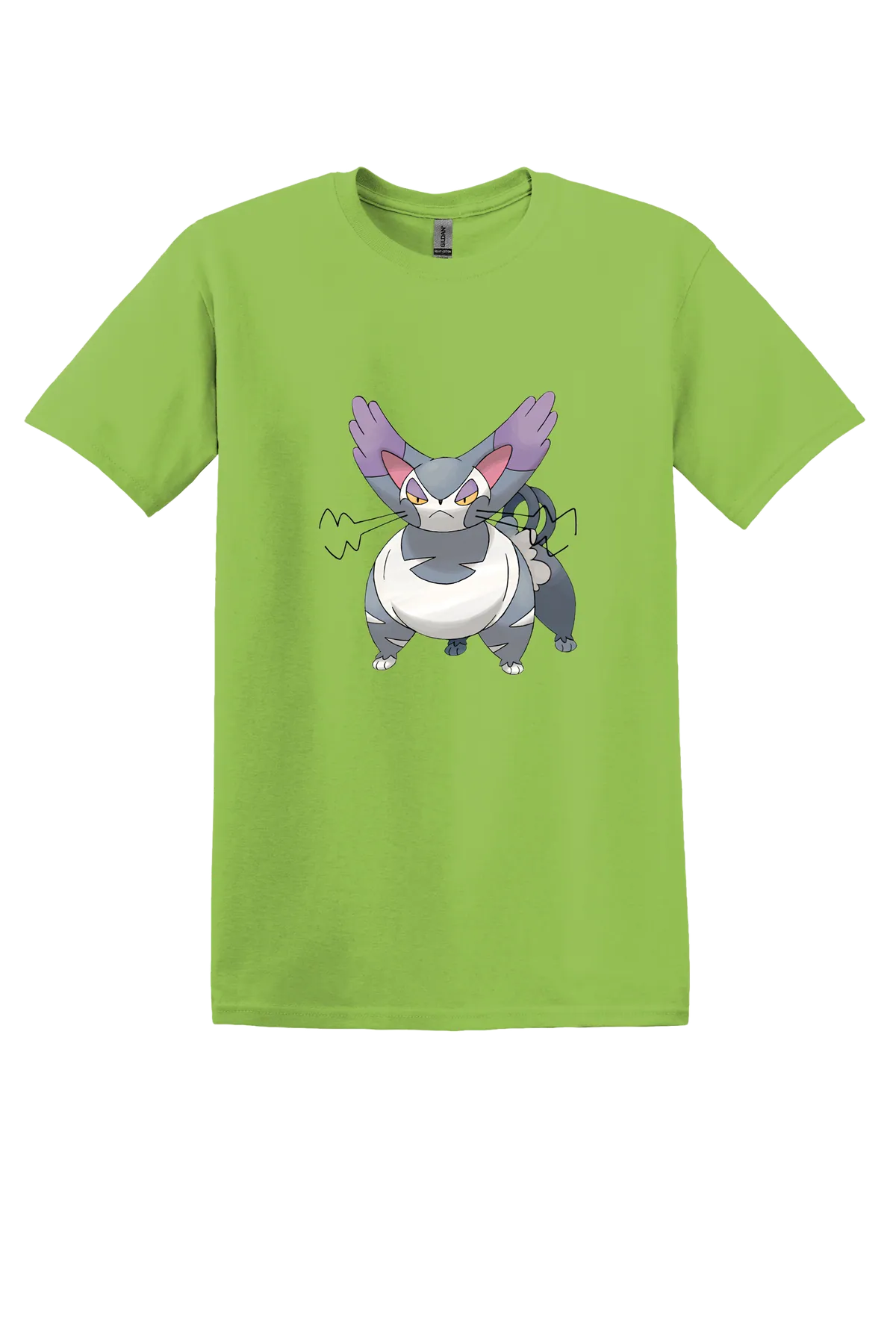 Pokemon Purugly Tee, Kiwi, front print