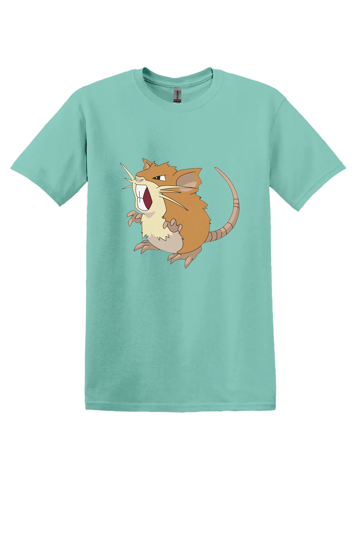 Pokemon Raticate Tee, Aquatic, front print
