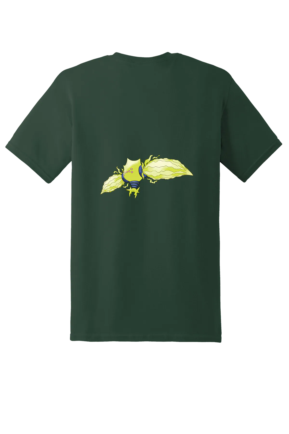 Pokemon Regieleki Tee, Fan Dark Green, back print