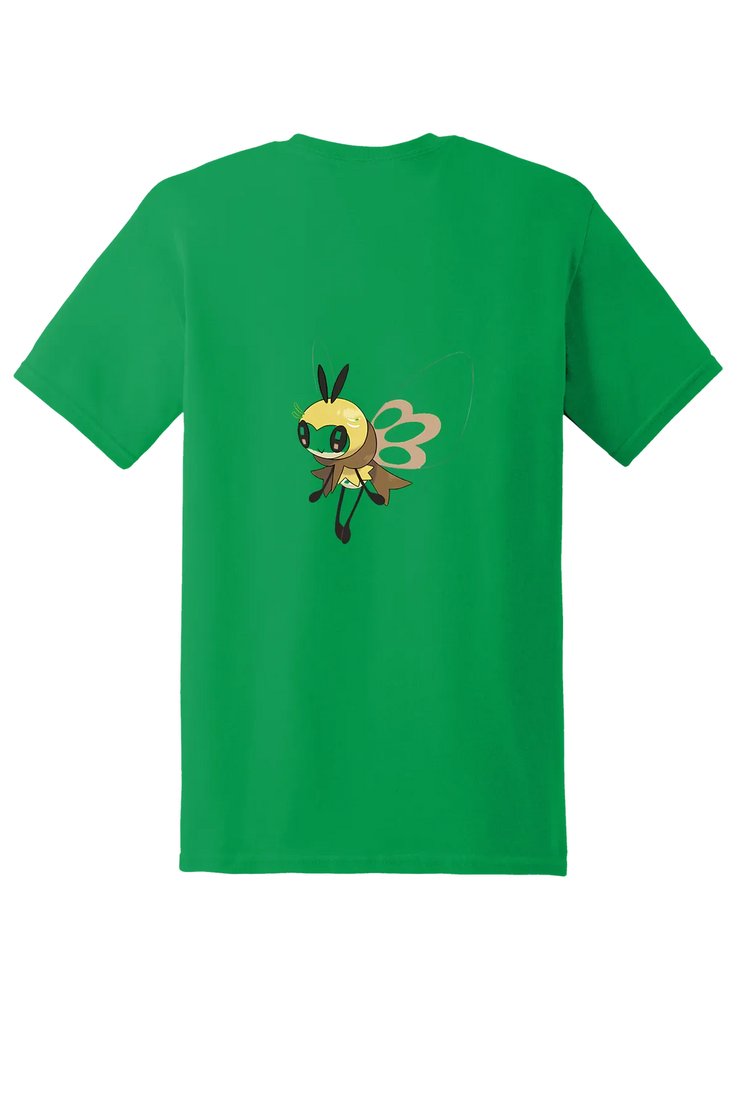 Pokemon Ribombee Tee, Irish Green, back print