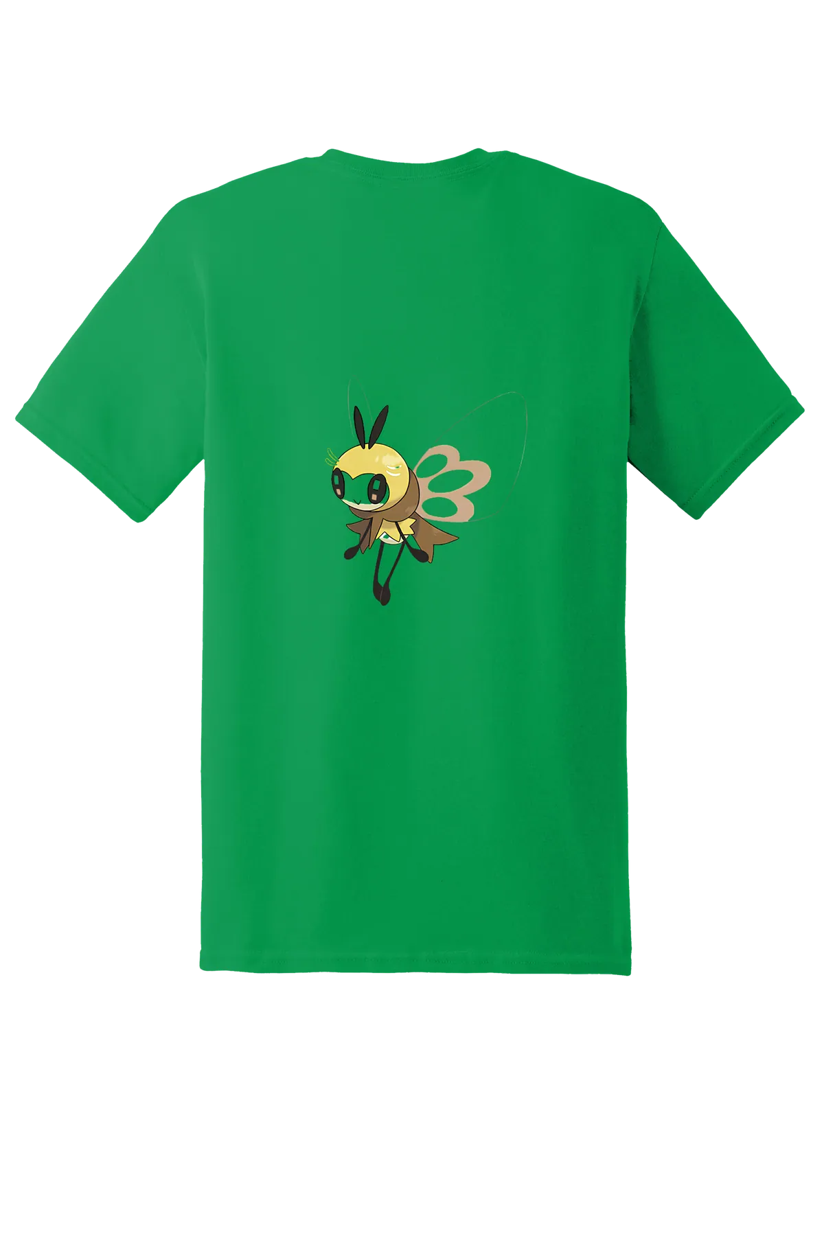 Pokemon Ribombee Tee, Irish Green, back print