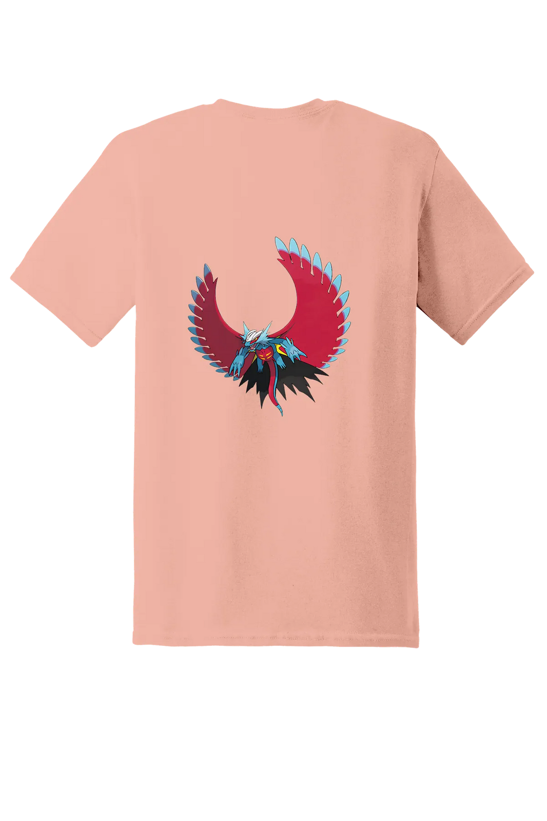 Pokemon Roaring Moon Tee, Dusty Rose, back print