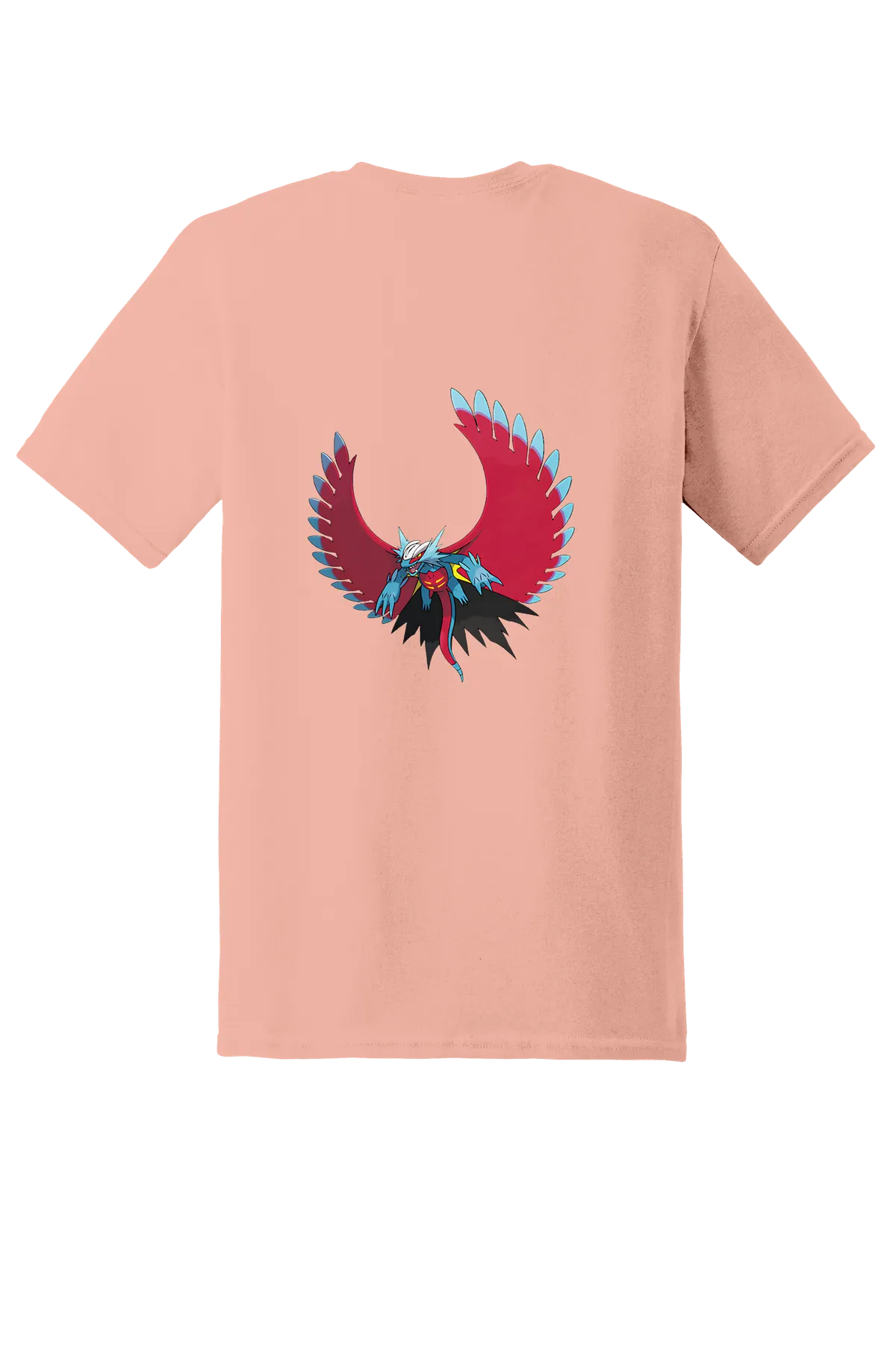 Pokemon Roaring Moon Tee, Dusty Rose, back print