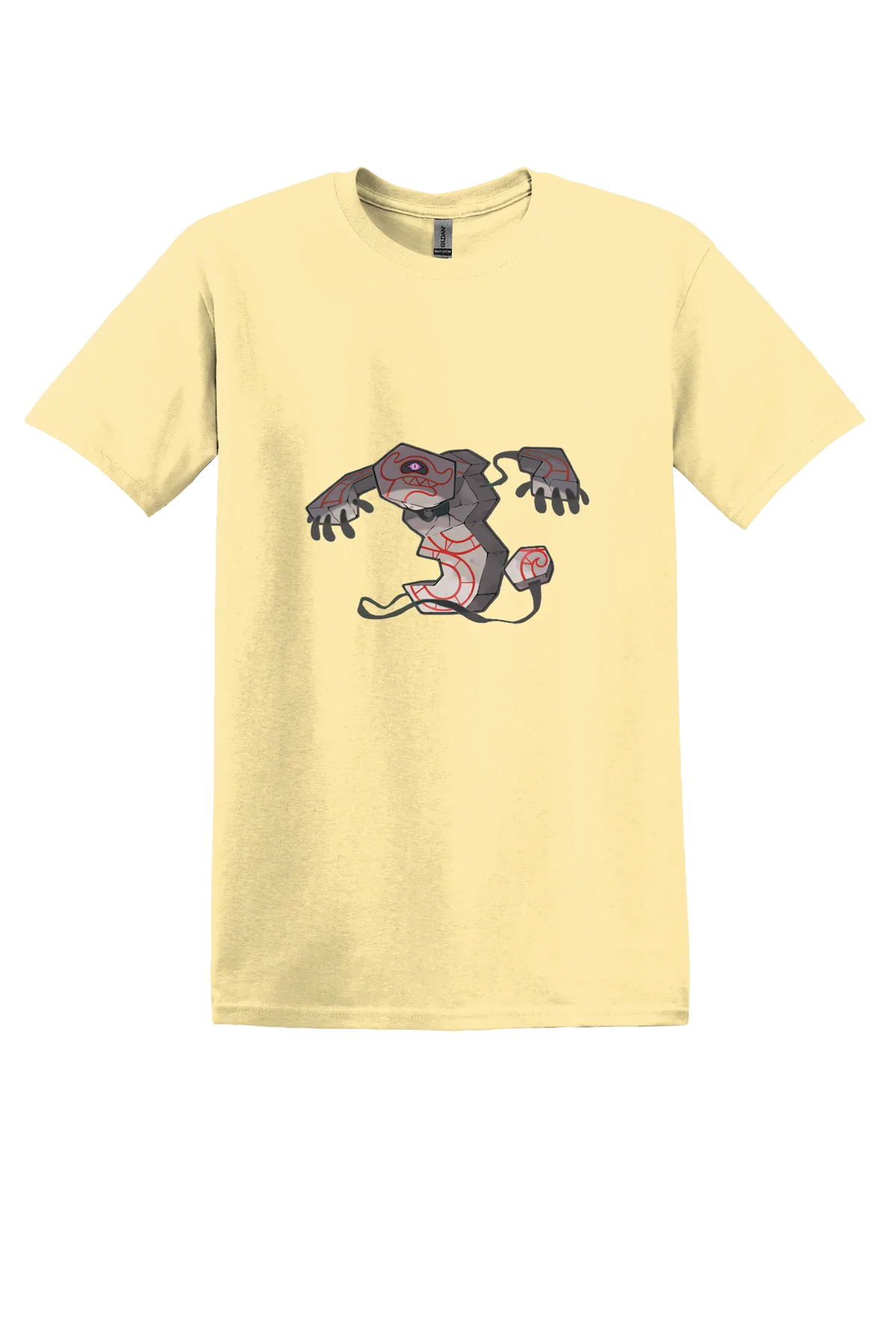 Pokemon Runerigus Tee, Yellow Haze, front print