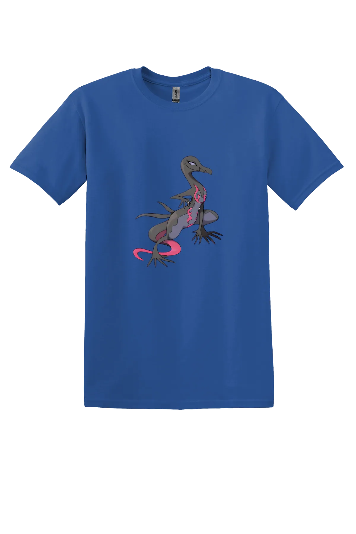 Pokemon Salazzle Tee, Neon Blue, front print