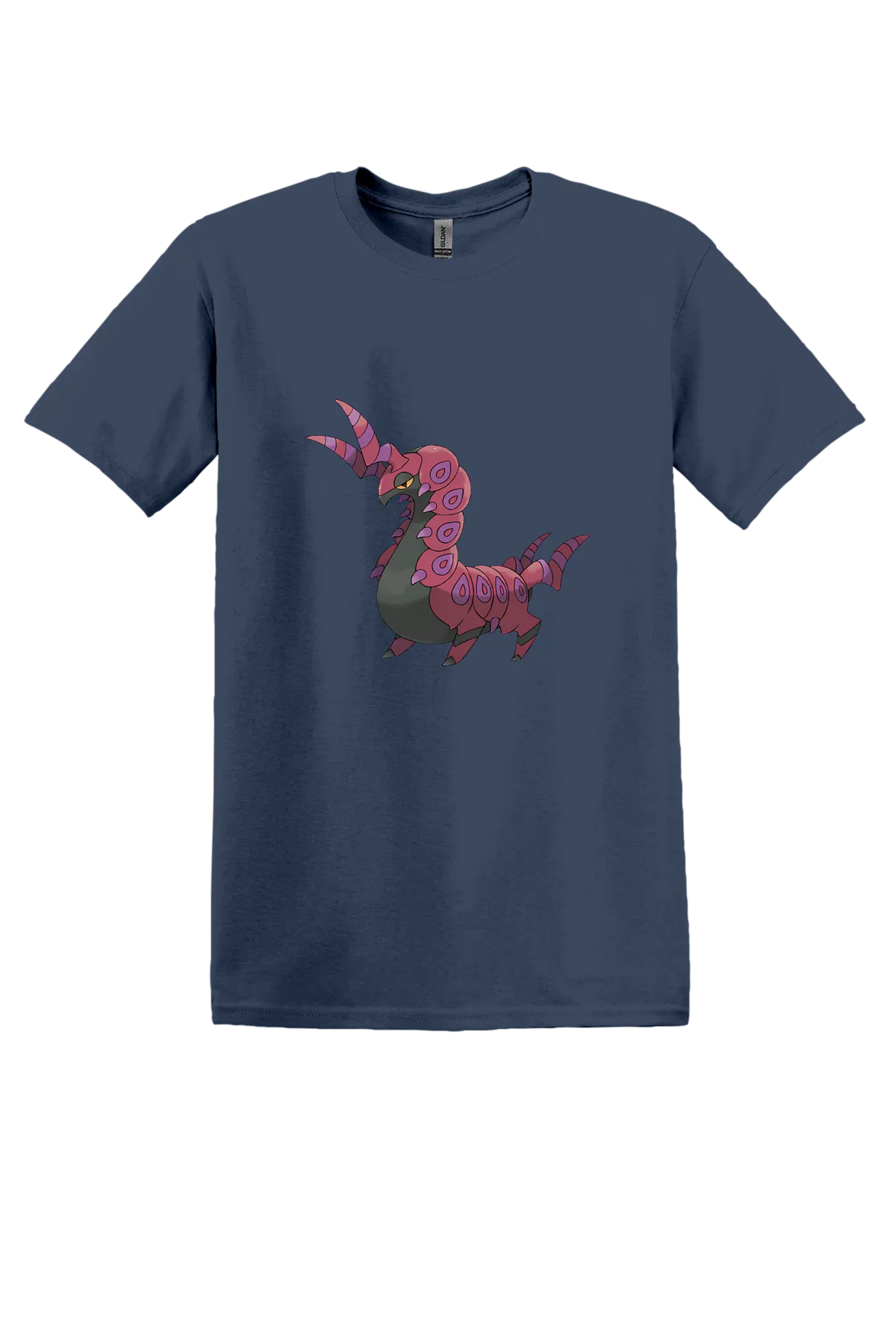 Pokemon Scolipede Tee, Blue Dusk, front print
