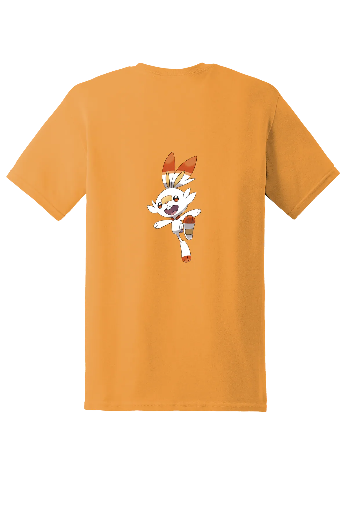 Pokemon Scorbunny Tee, Tennessee Orange, back print