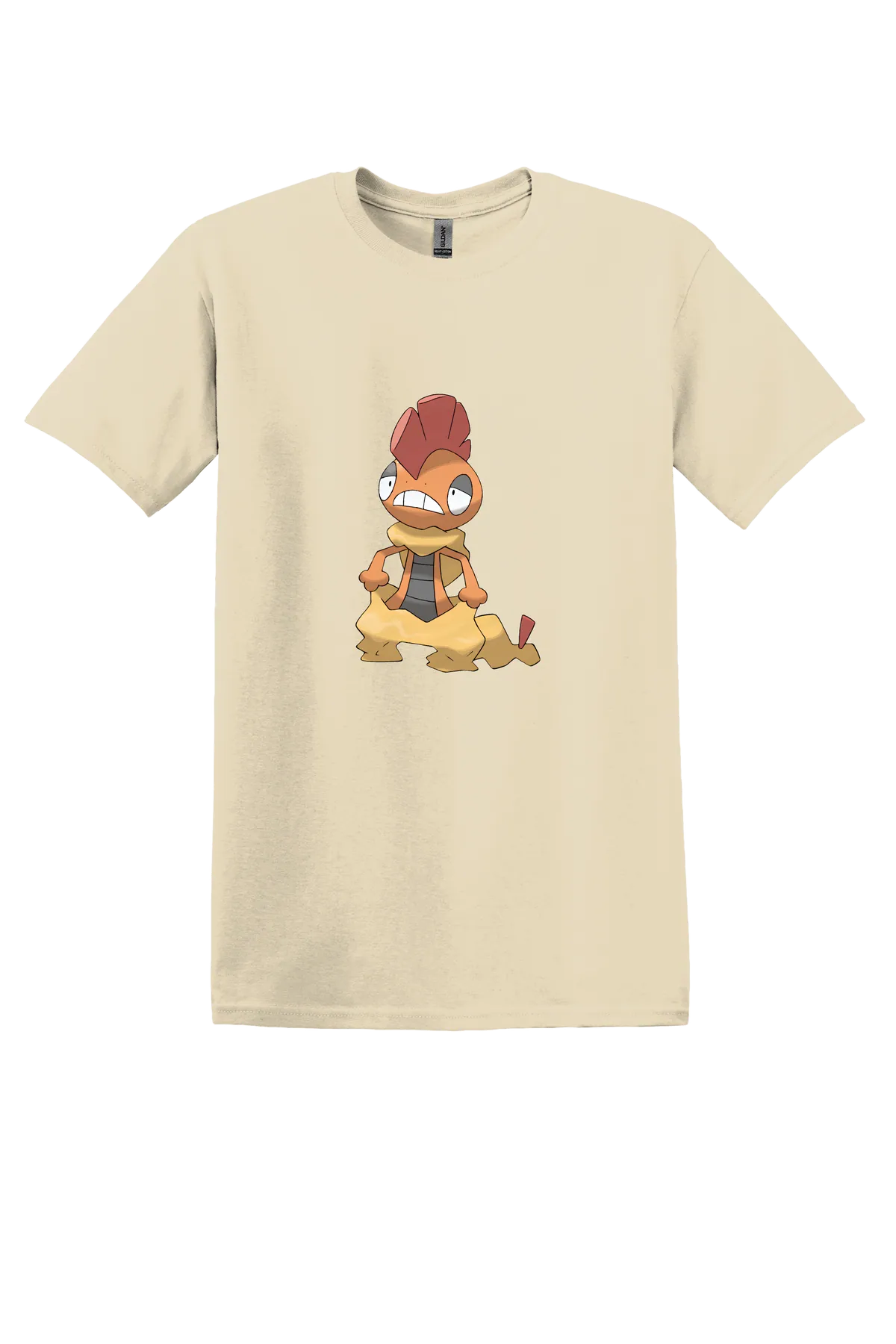 Pokemon Scrafty Tee, Sand, front print