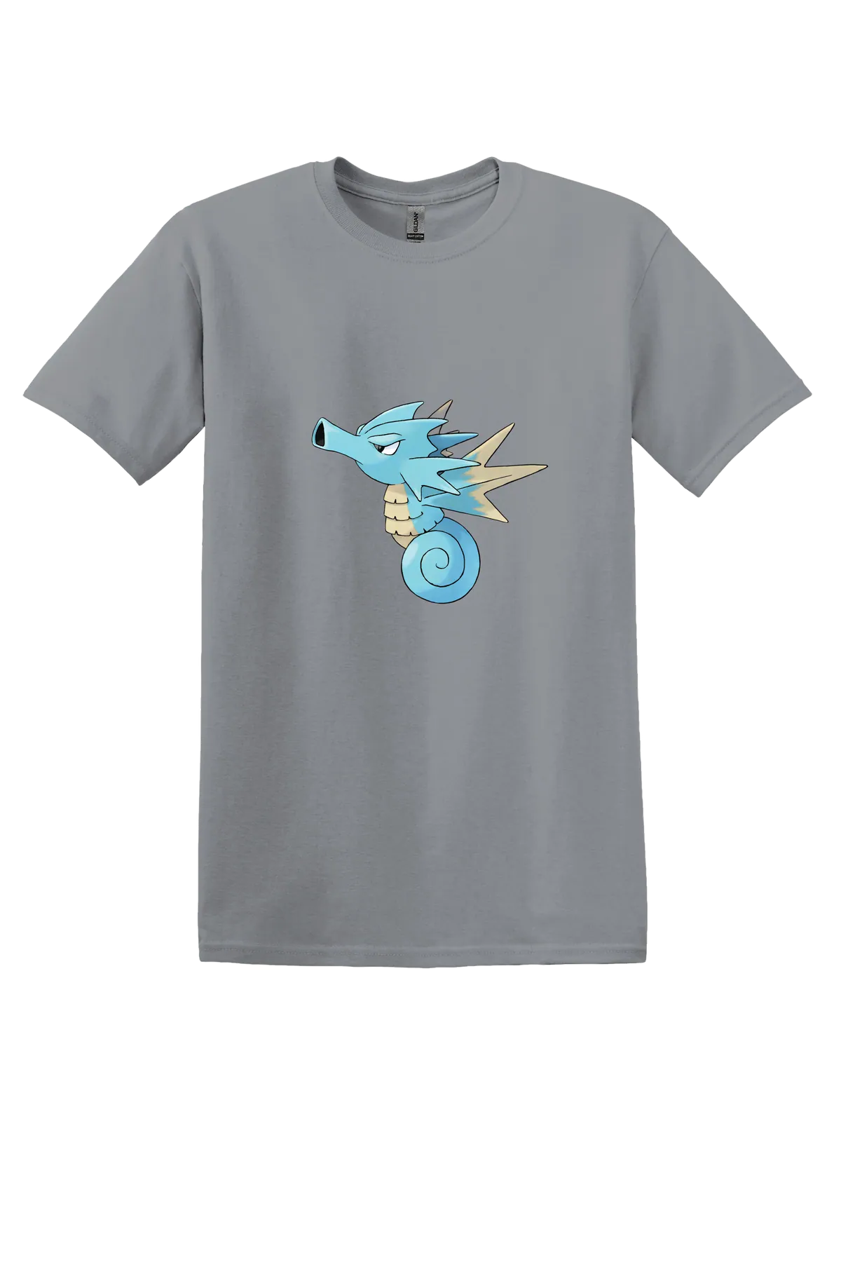 Pokemon Seadra Tee, Gravel, front print