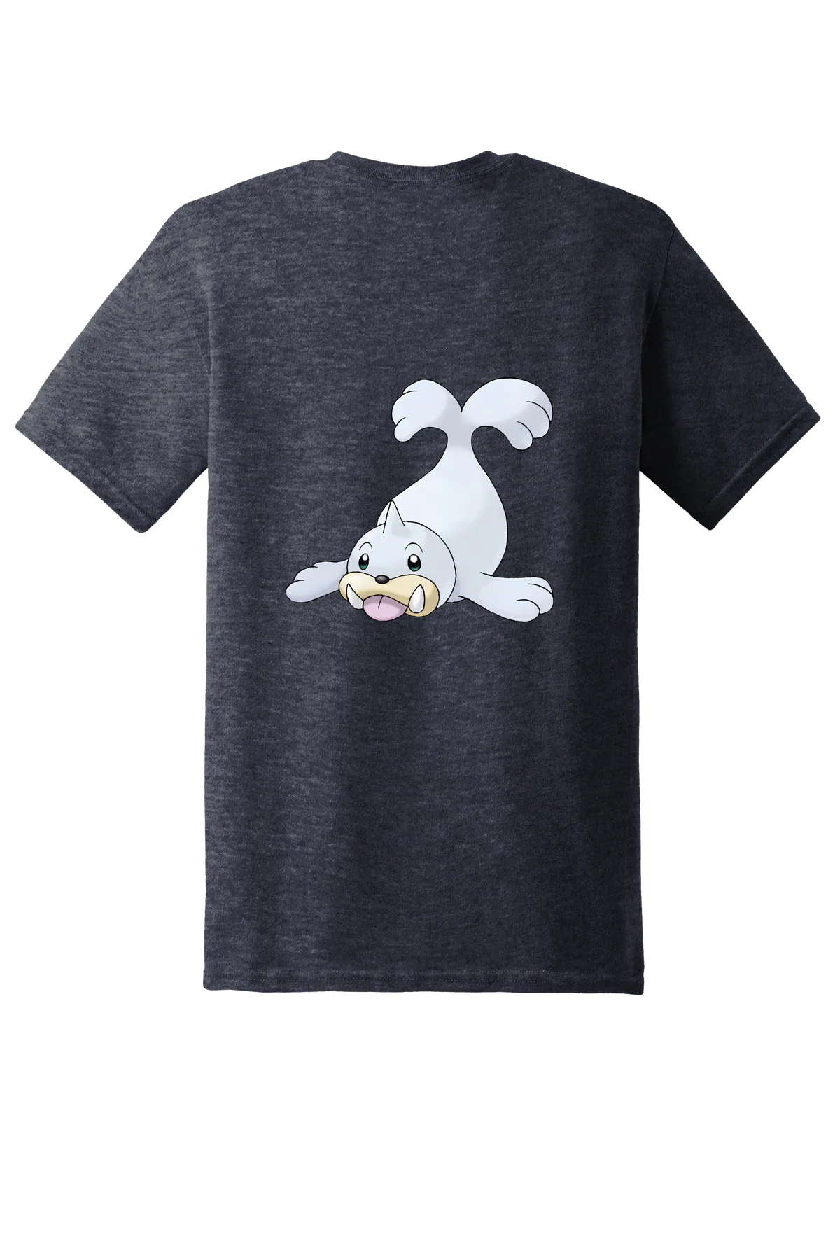 Pokemon Seel Tee, Heather Navy, back print