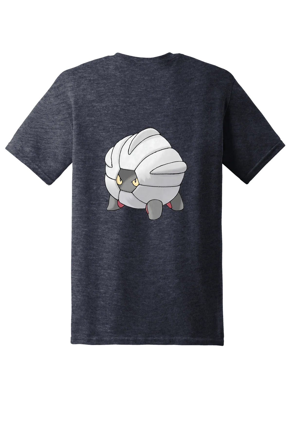 Pokemon Shelgon Tee, Heather Navy, back print