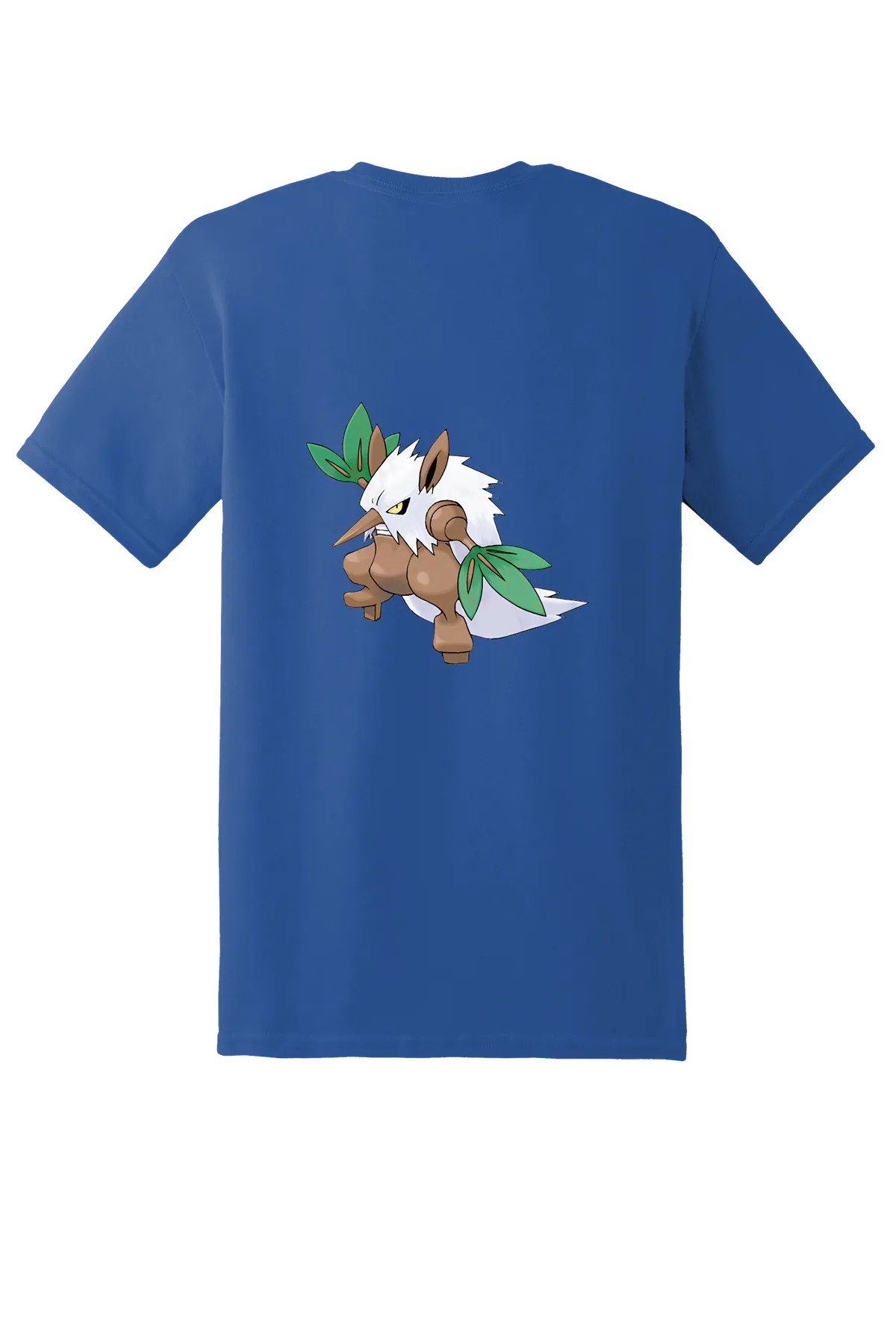 Pokemon Shiftry Tee, Neon Blue, back print
