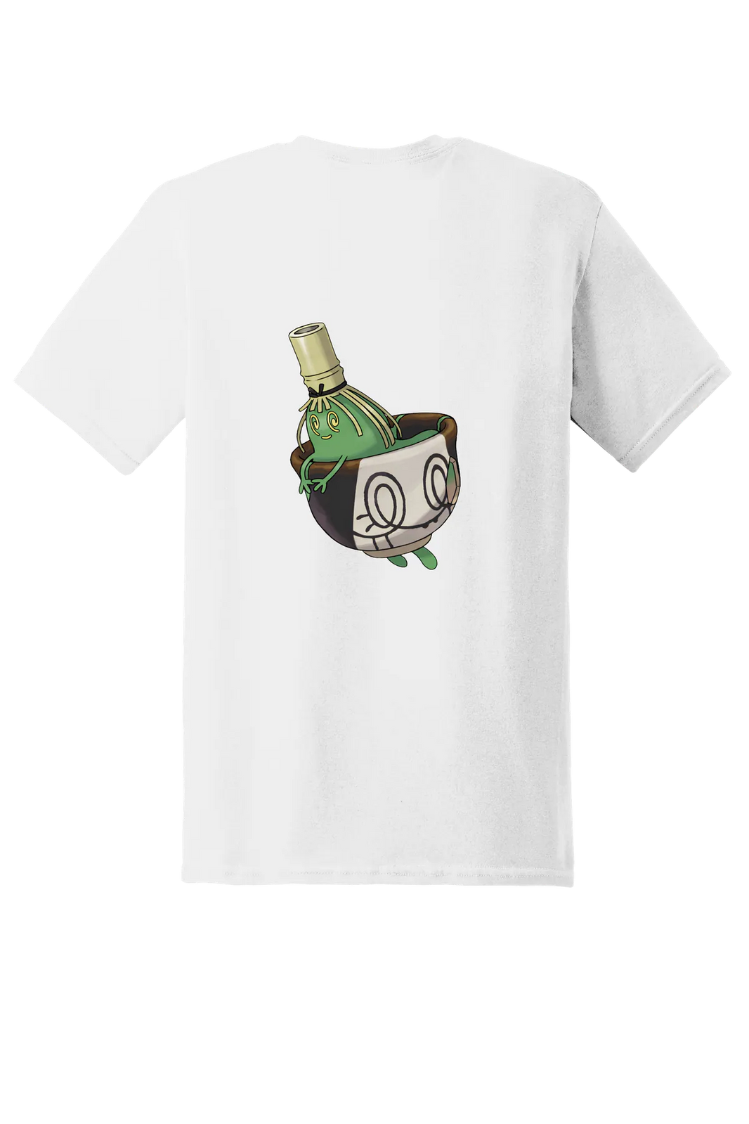 Pokemon Sinistcha Tee, White, back print