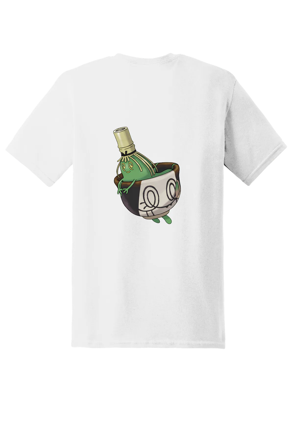 Pokemon Sinistcha Tee, White, back print