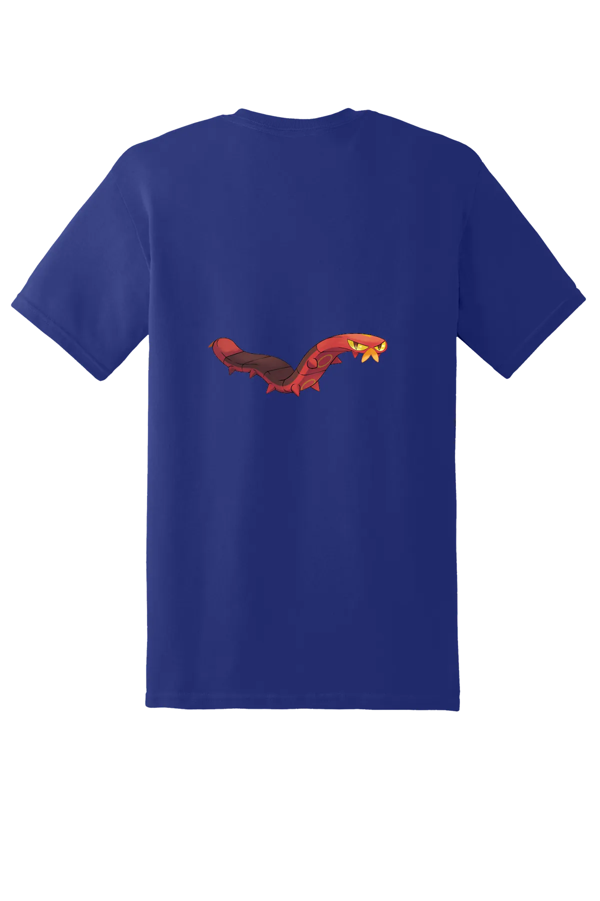 Pokemon Sizzlipede Tee, Cobalt Purple, back print