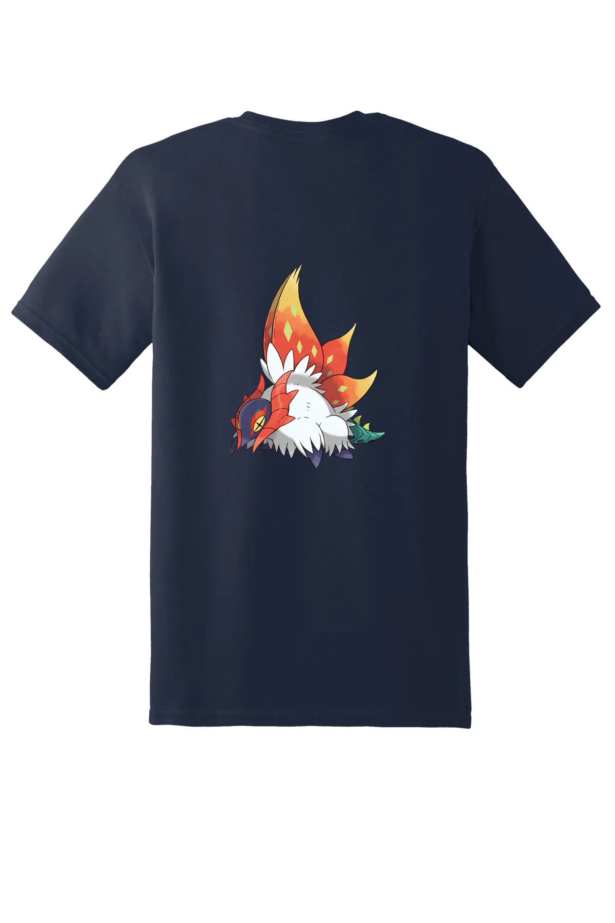 Pokemon Slither Wing Tee, Navy, back print
