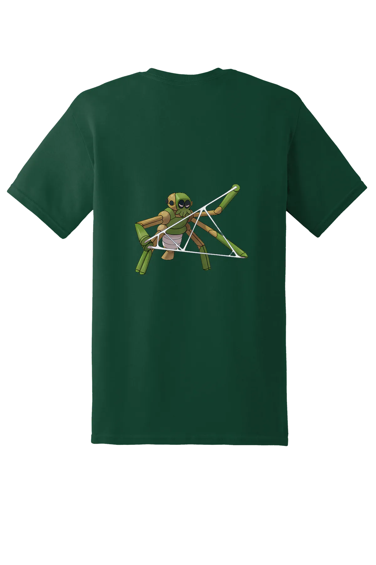 Pokemon Spidops Tee, Forest  Green, back print