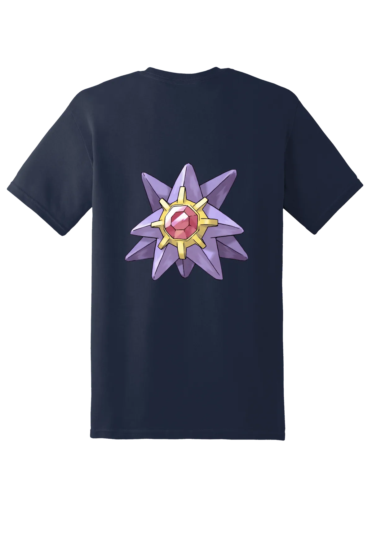 Pokemon Starmie Tee, Navy, back print