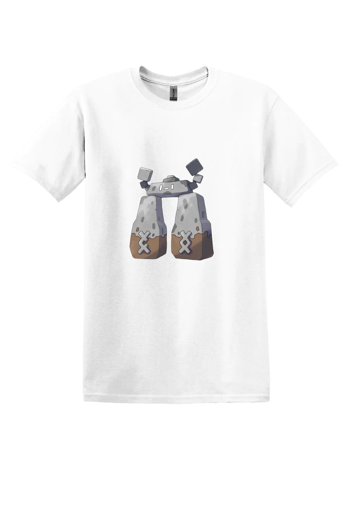Pokemon Stonjourner Tee, White, front print