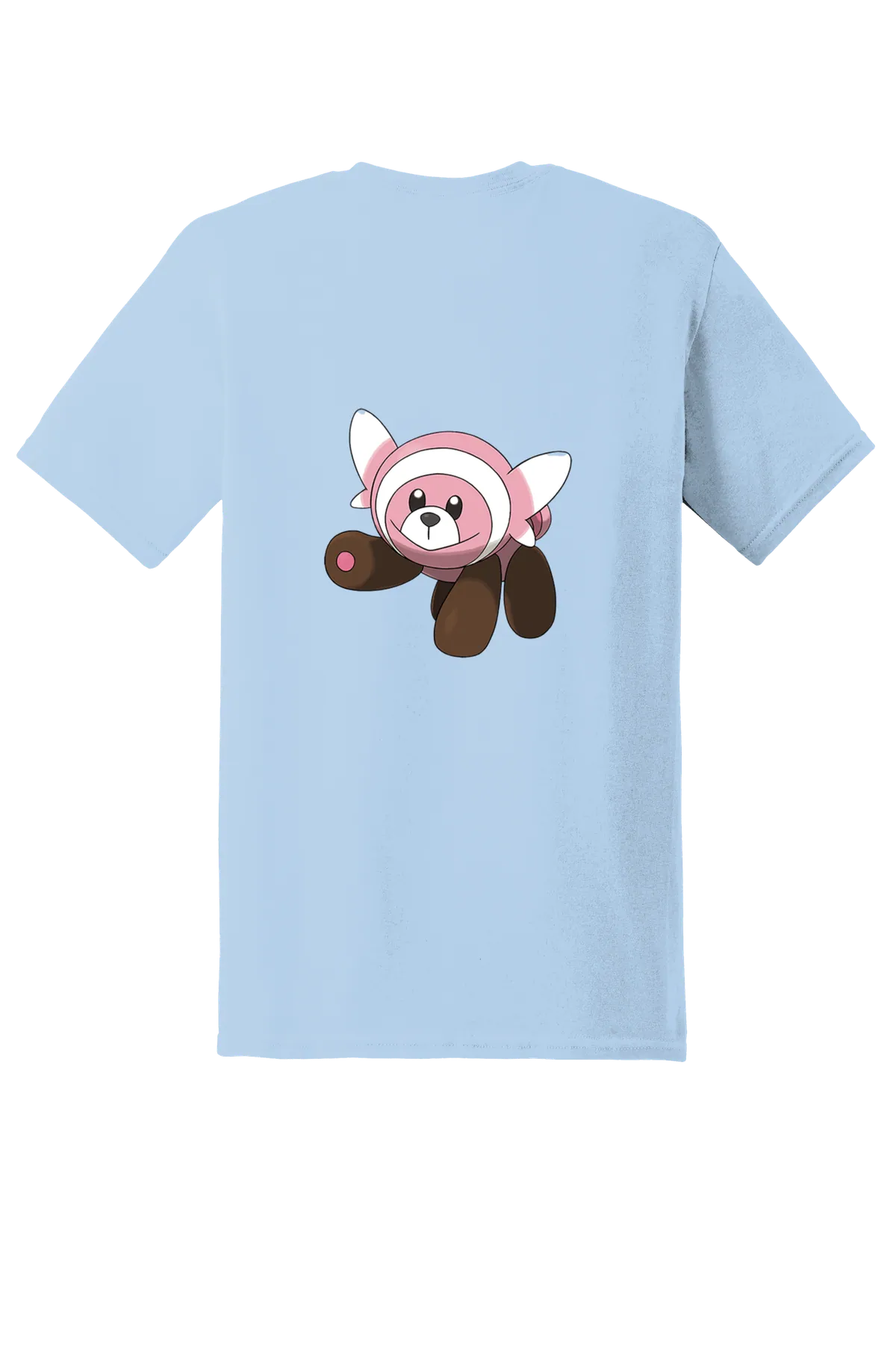 Pokemon Stufful Tee, Light Blue, back print