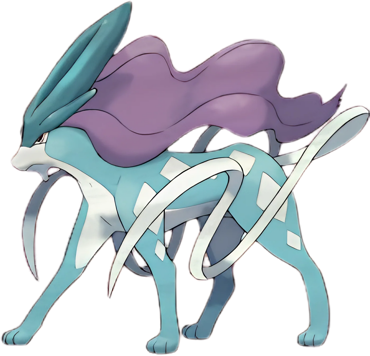 Pokemon Suicune Tee, artwork, front print