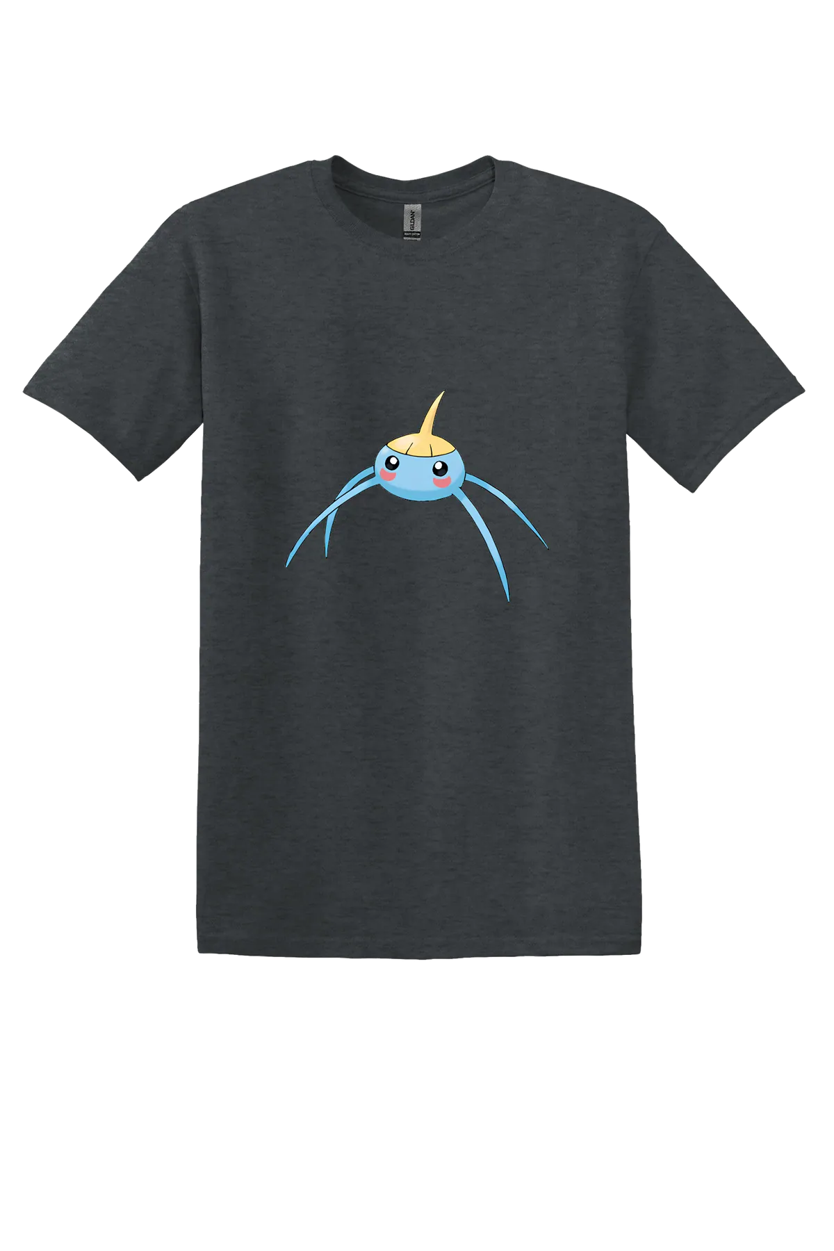 Pokemon Surskit Tee, Dark Heather, front print
