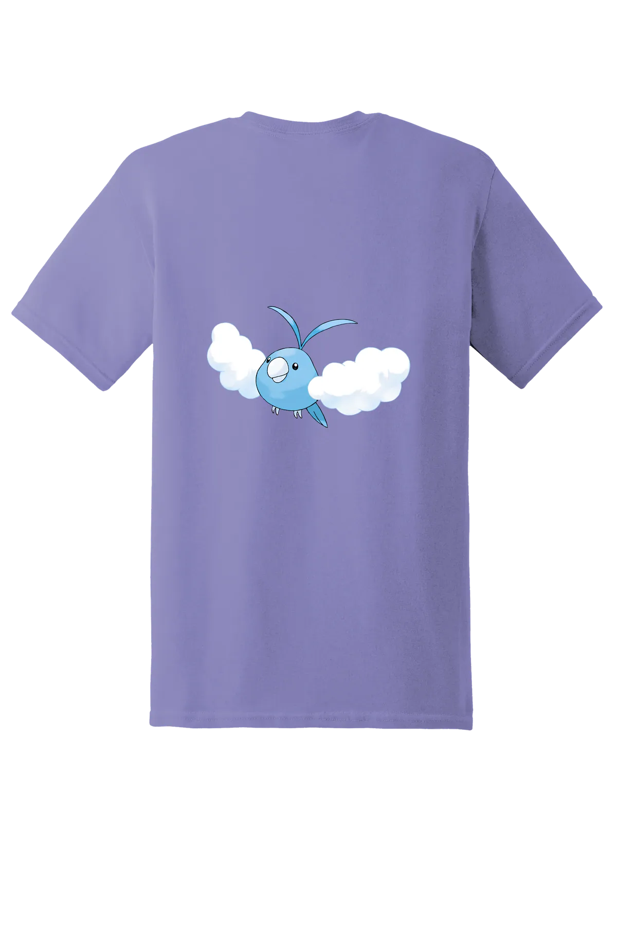 Pokemon Swablu Tee, Violet, back print