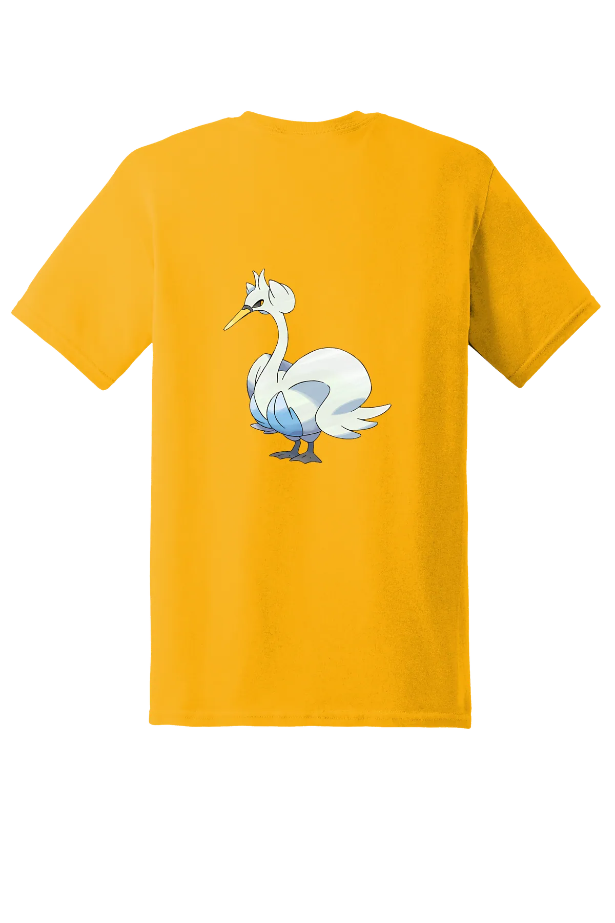 Pokemon Swanna Tee, Gold, back print