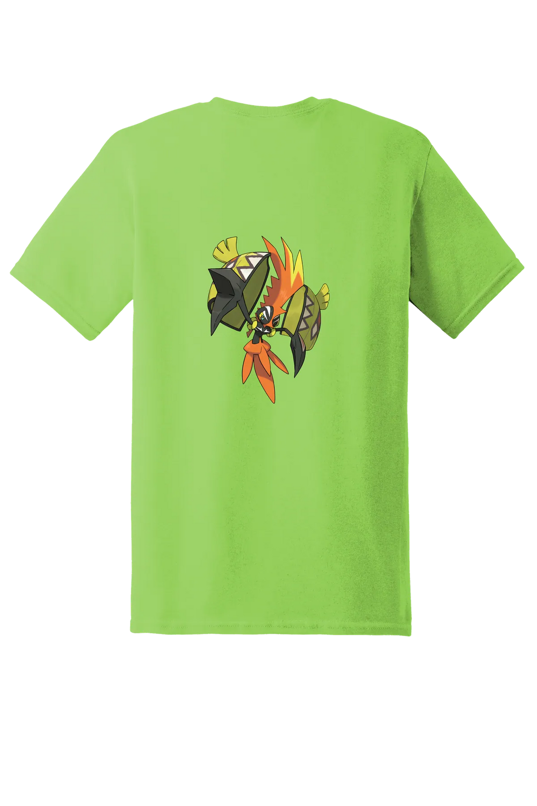 Pokemon Tapu Koko Tee, Lime, back print