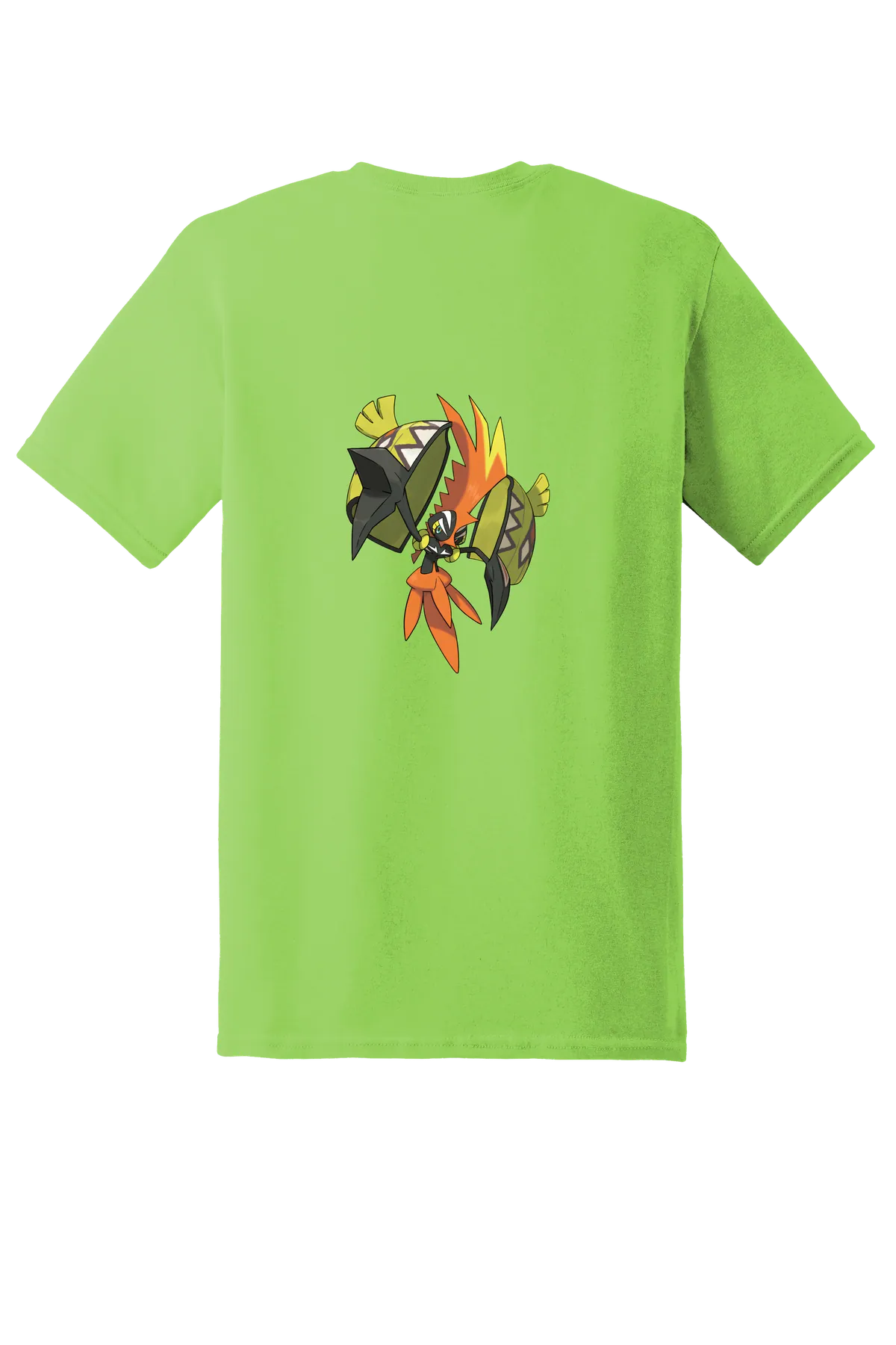 Pokemon Tapu Koko Tee, Lime, back print