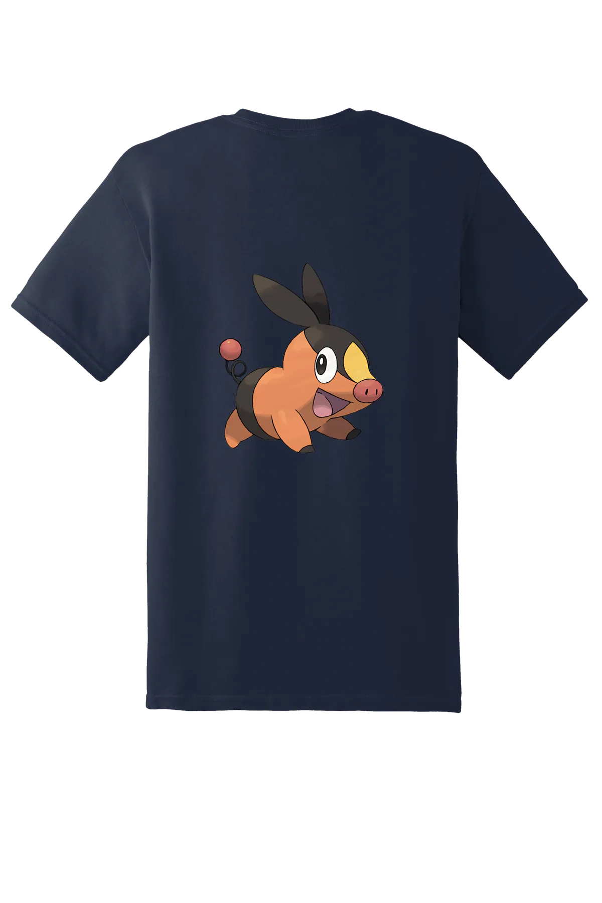 Pokemon Tepig Tee, Navy, back print
