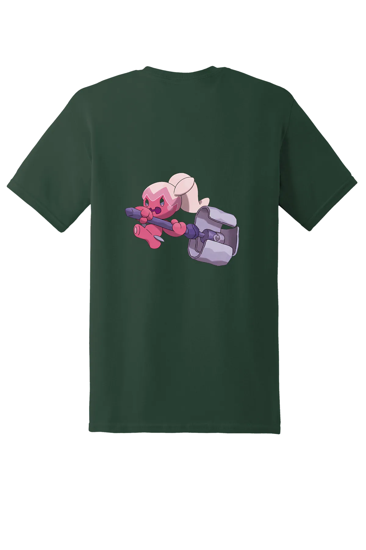 Pokemon Tinkatuff Tee, Fan Dark Green, back print