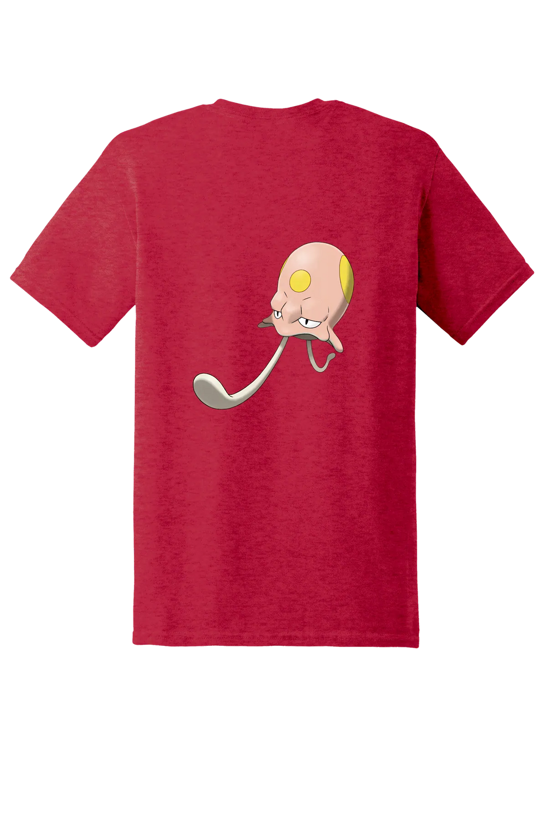Pokemon Toedscool Tee, Heather Red, back print