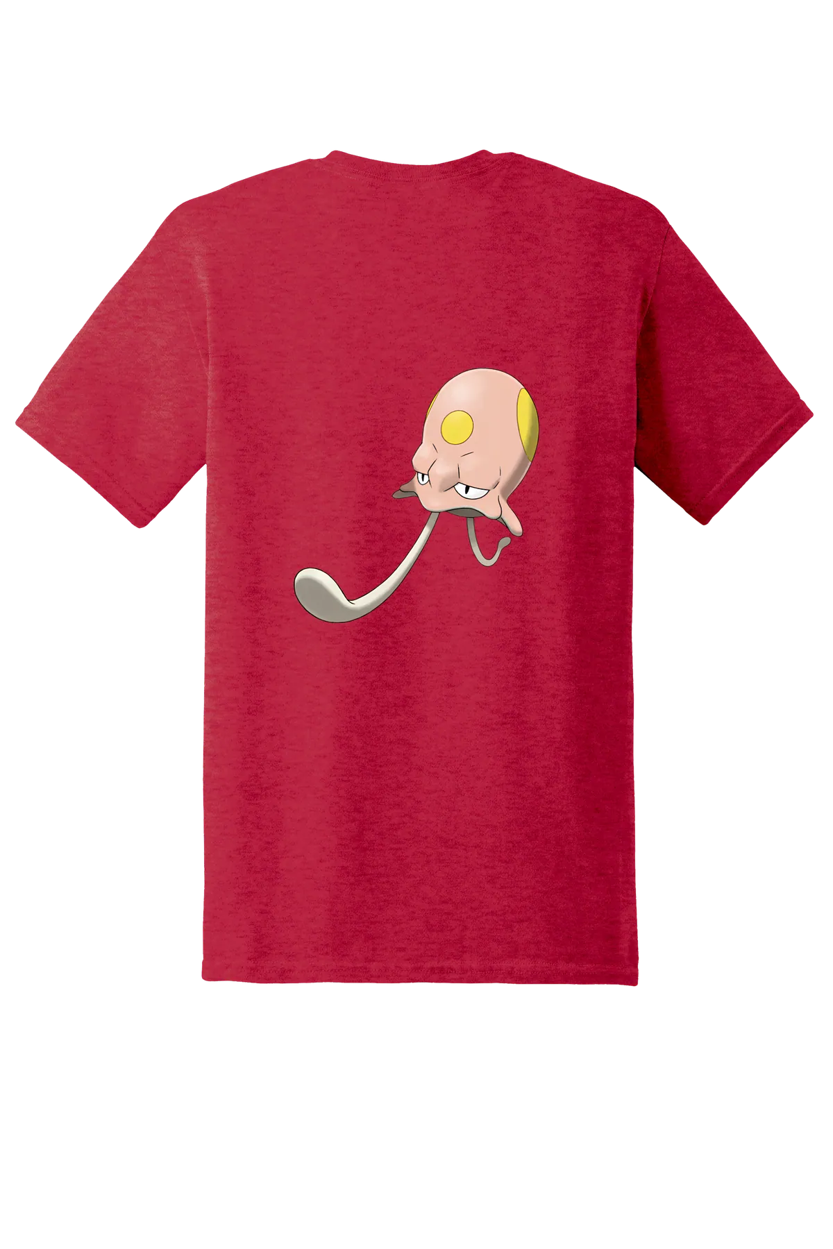 Pokemon Toedscool Tee, Heather Red, back print