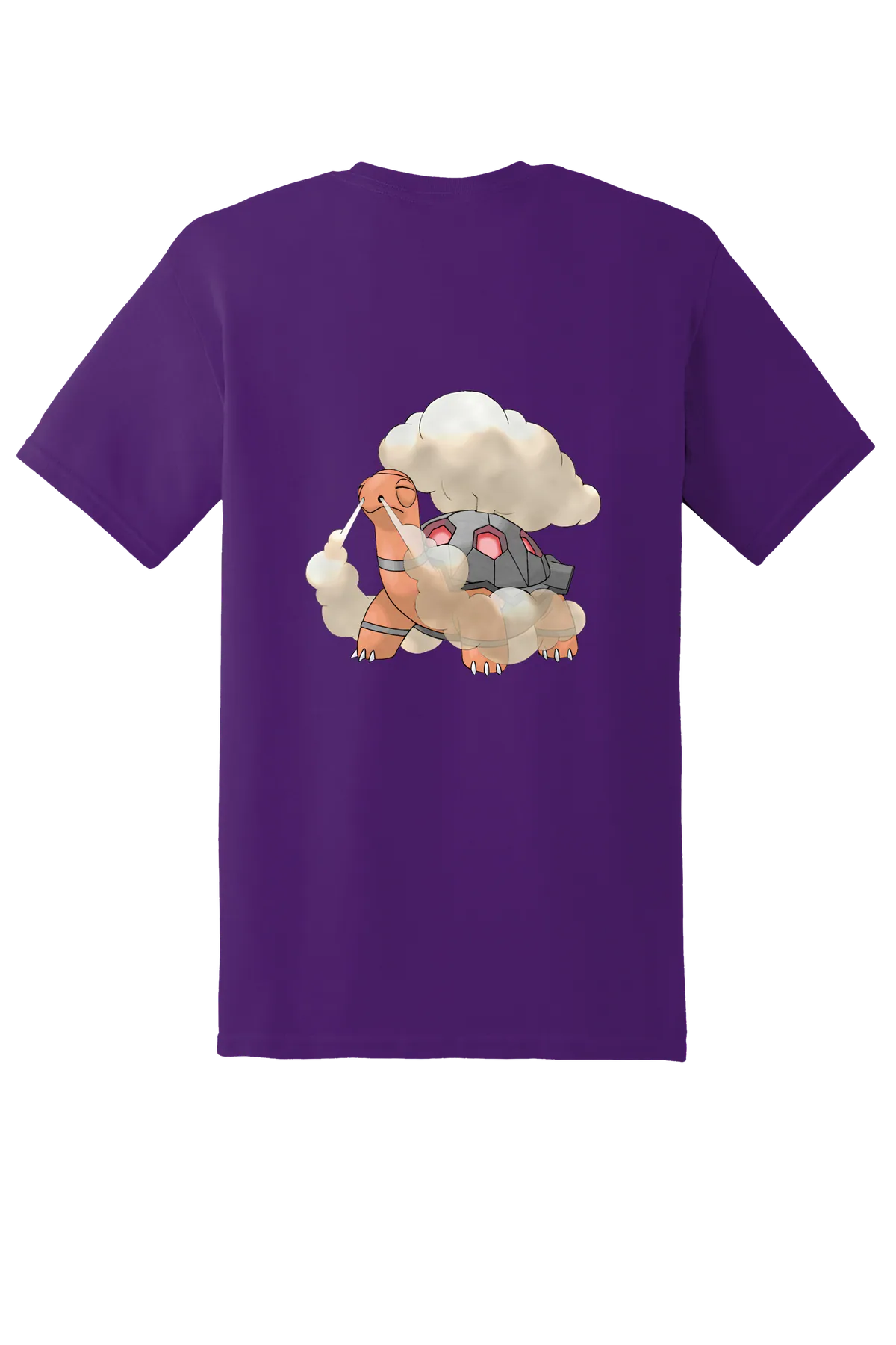 Pokemon Torkoal Tee, Purple, back print
