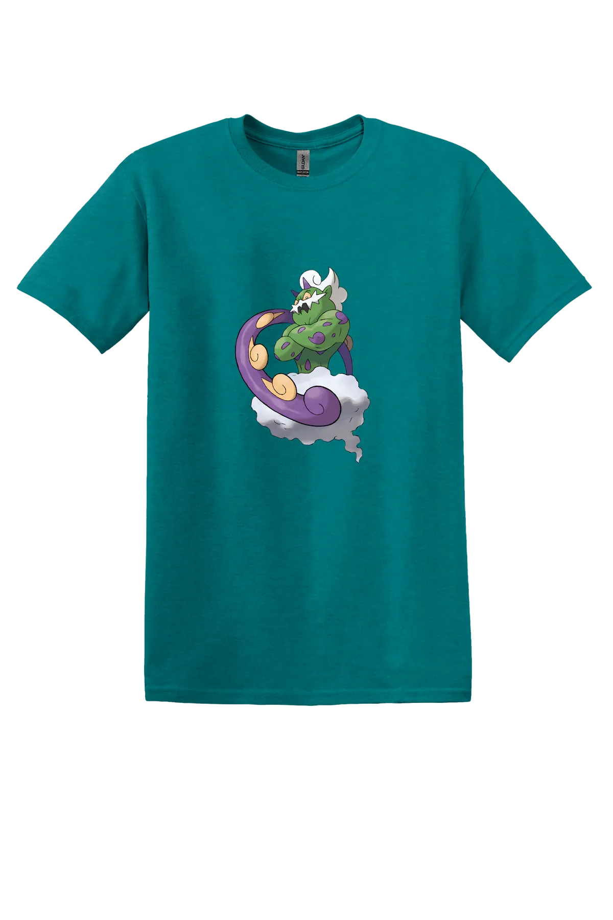 Pokemon Tornadus Tee, Antique Jade Dome, front print