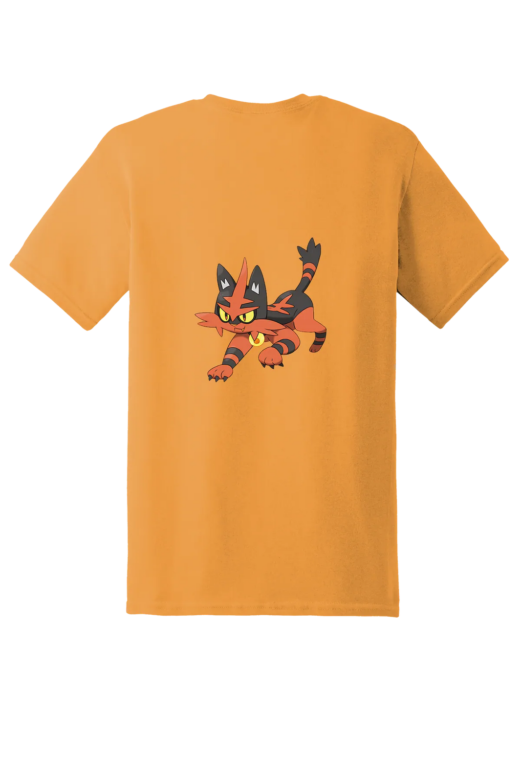 Pokemon Torracat Tee, Tennessee Orange, back print